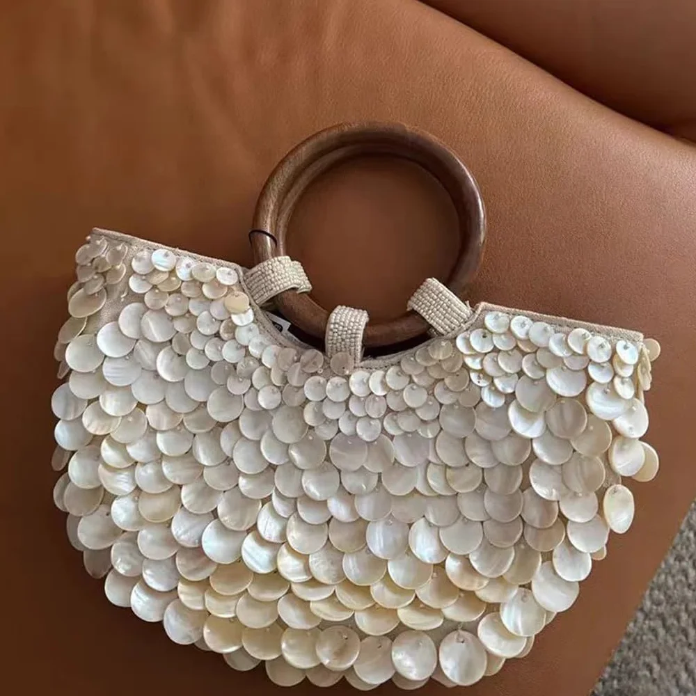 Sac à main coquillage Les portefeuilles coquillages sont exquis, sont faits à la main et conviennent Pour aux sacs coquillages et Pour aux dîners, fêtes, mariages