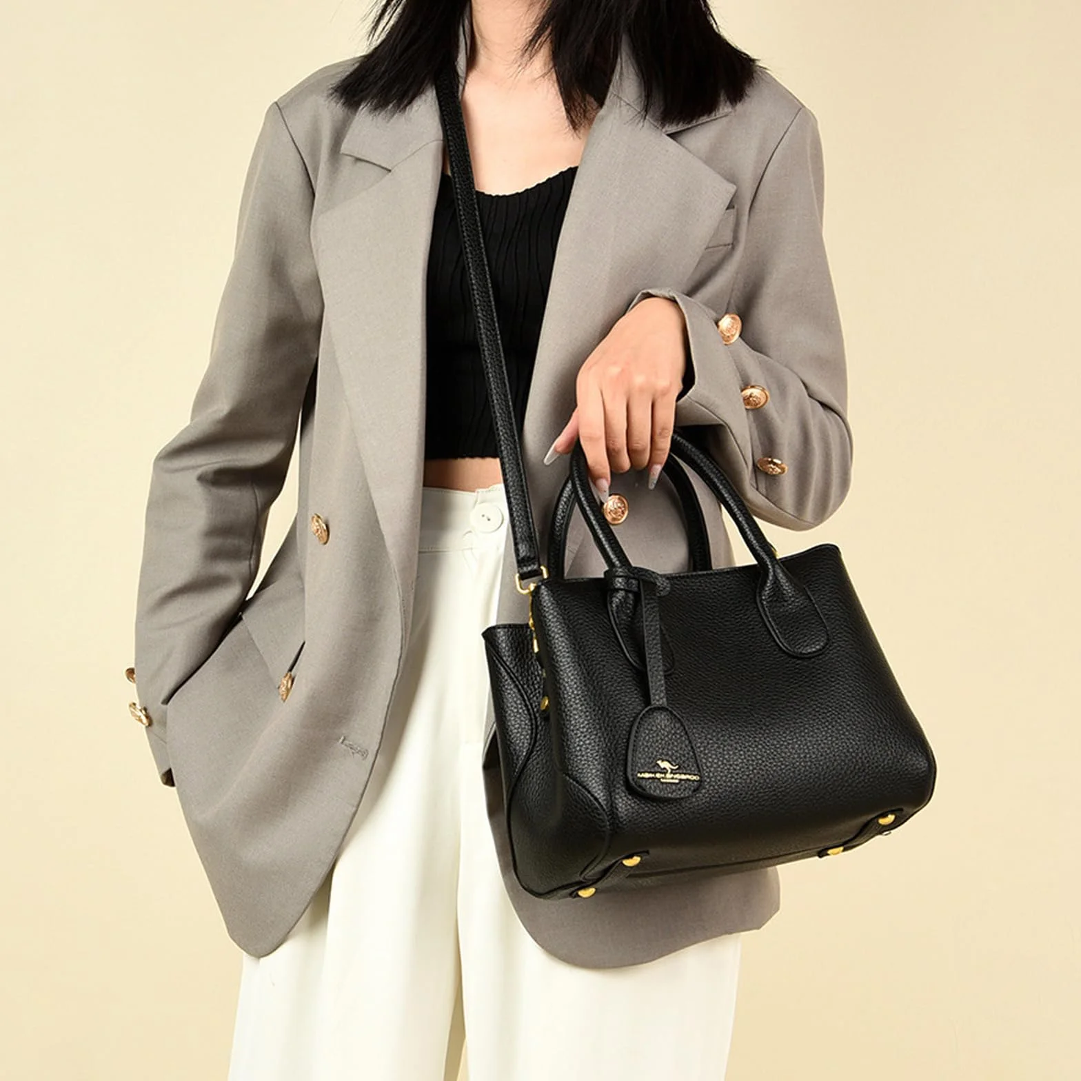 Sac a Main Femme PU Cuir Sacs portés main Mode Sacs à Bandoulière Simplicité Sac Sacoche