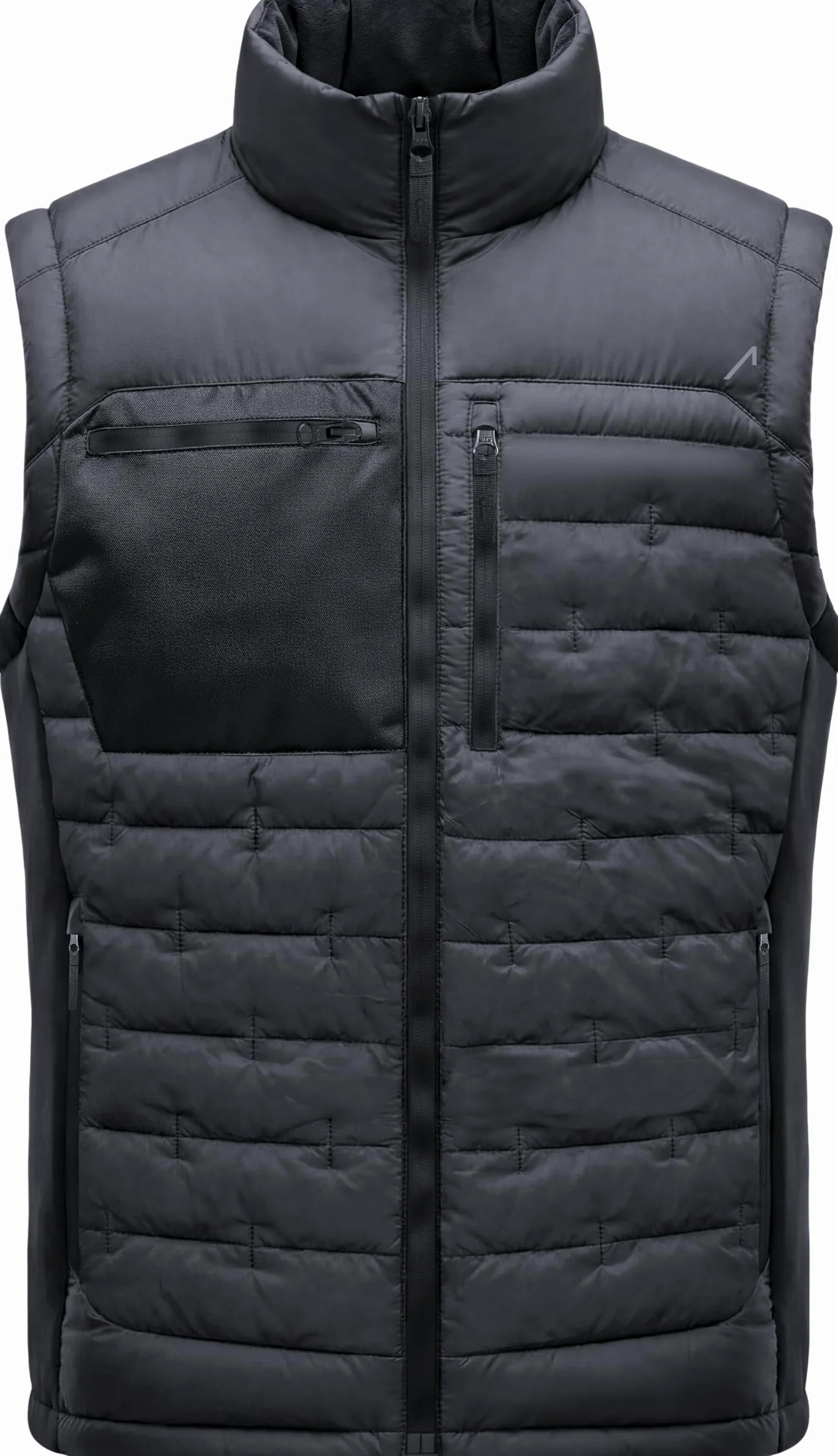 ACE Constructor Gilet de travail pour homme - avec col en polaire et 4 poches pour le travail - gilet chaud pour homme