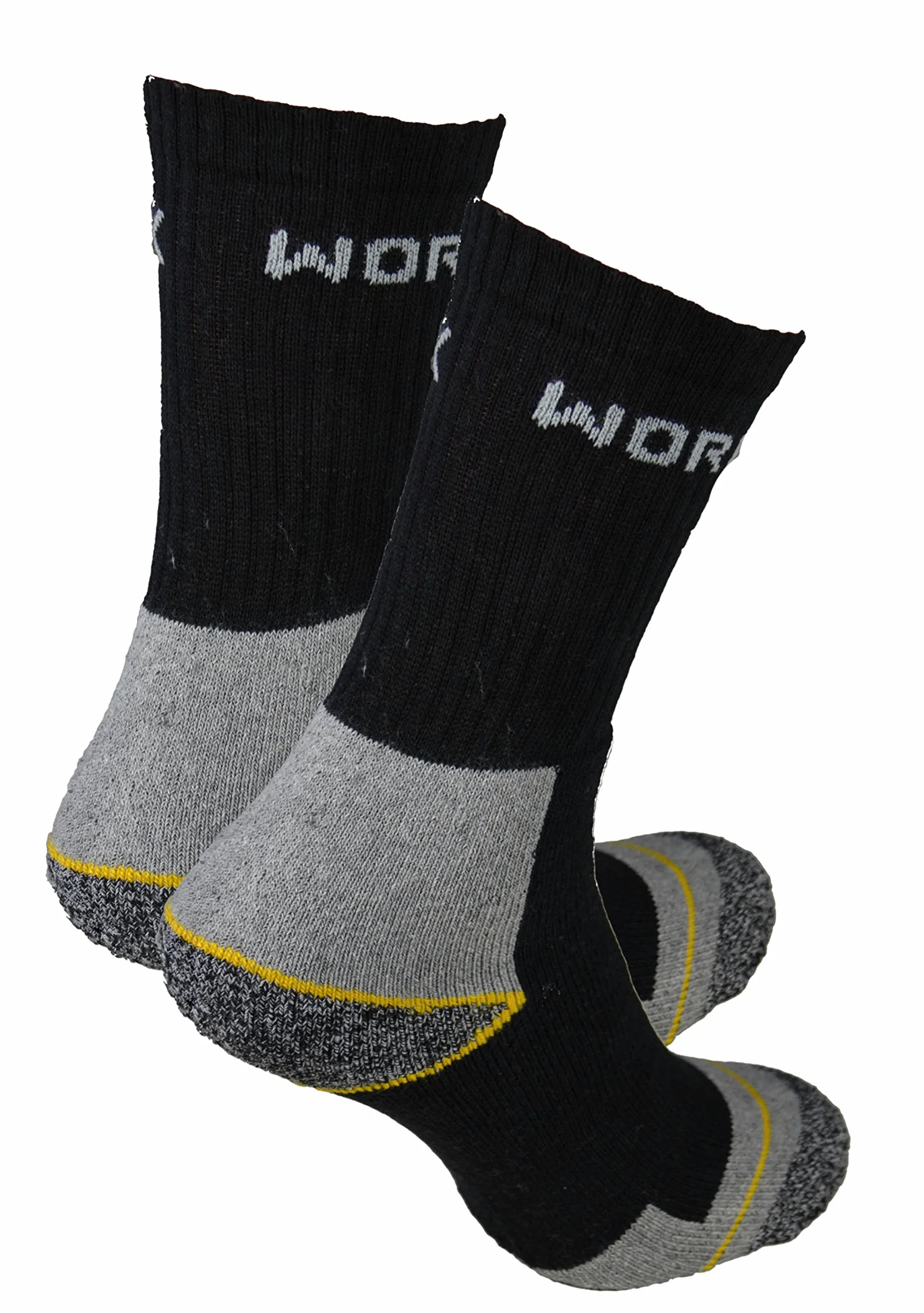 Cocain Chaussettes de travail robustes et respirantes au design technique Disponible en lot de 9, 15 ou 30 paires Taille 39/42, 43/46 ou 47/50