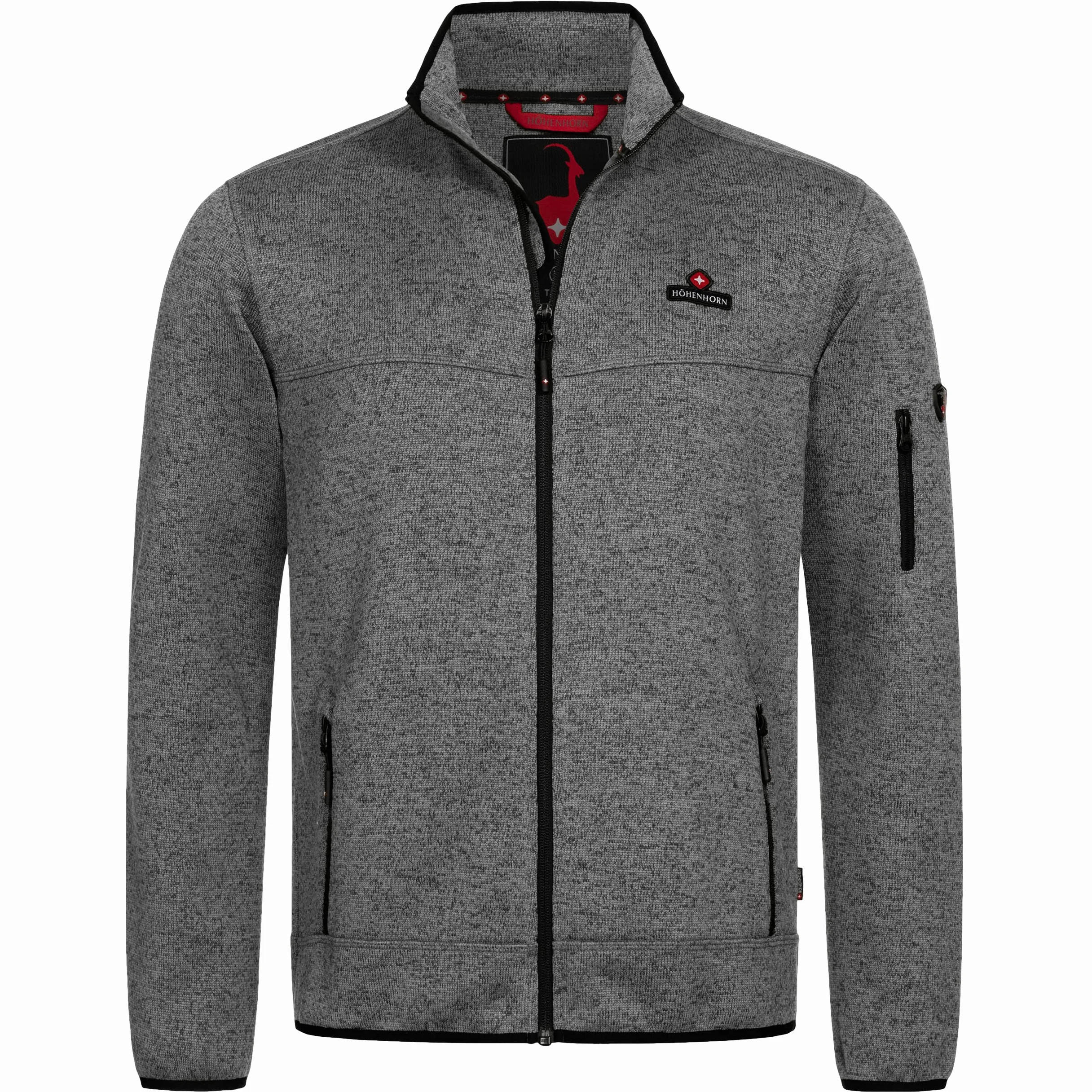 Höhenhorn Tacul Herren Jacke Fleece Strickjacke Grau GR. S