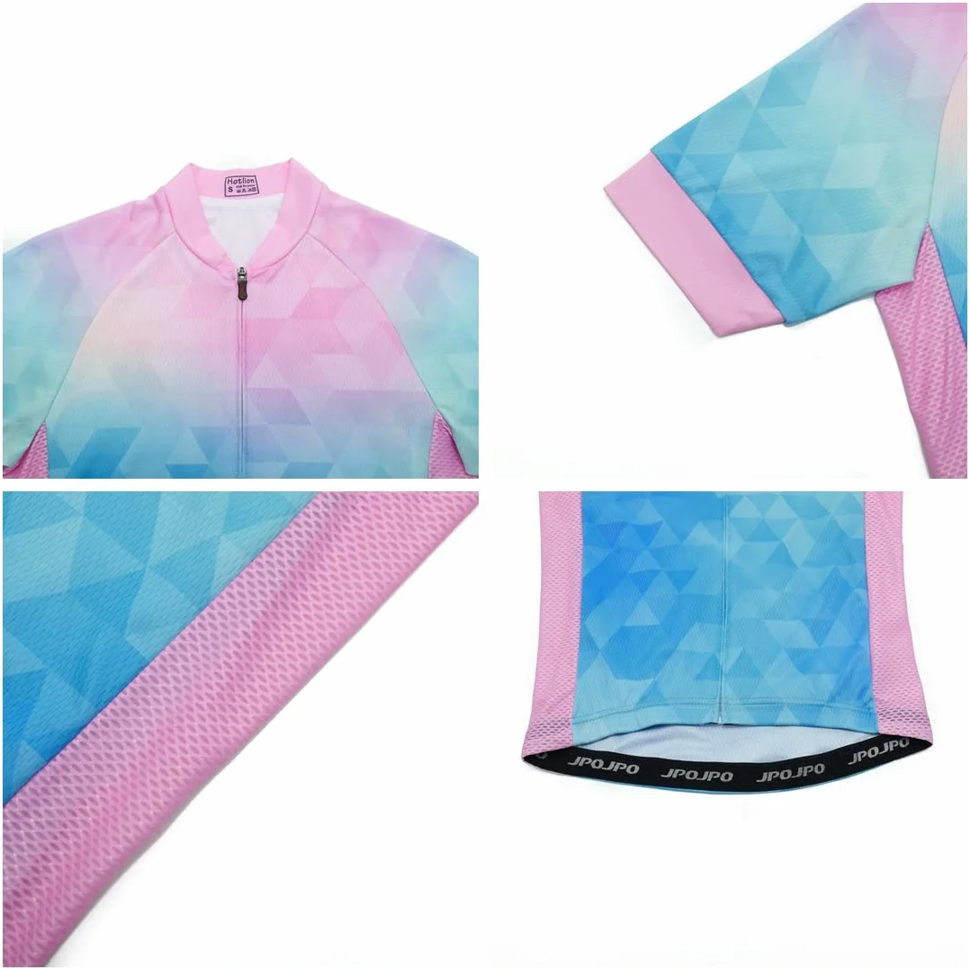 Maillot de vélo de montagne à manches courtes pour femme