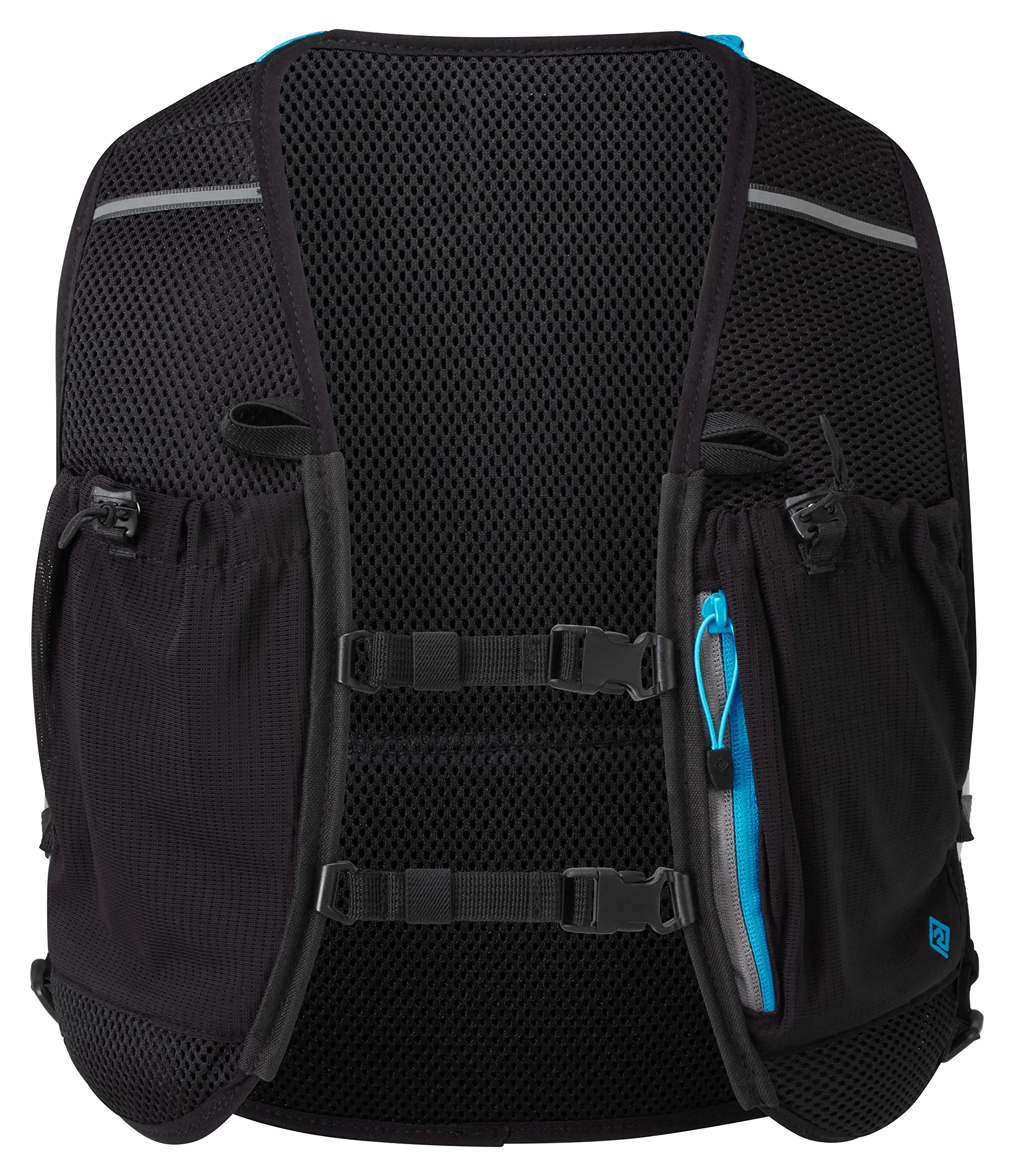 Ronhill OTM Gilet Unisexe Noir/Cyan, O/S