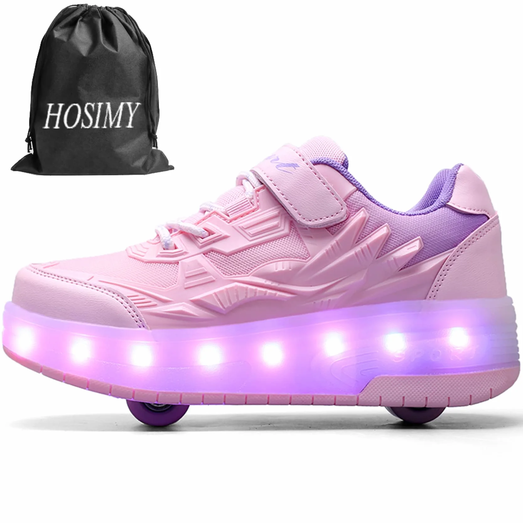 Patins à roulettes Chaussures de Skateboard Outdoor Fille Garçon Ajustables