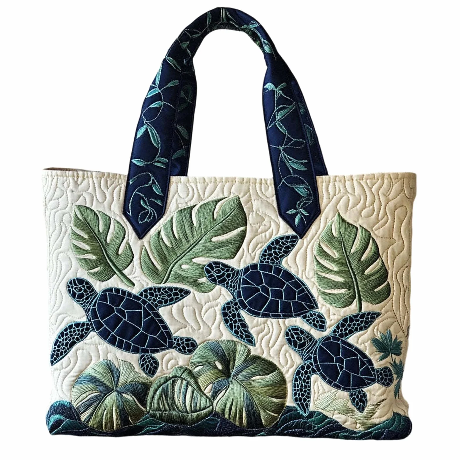 Sac a Main Femme Unisexe Mignon Sacs Réutilisables Avec Poignées Matelassées En Patchwork Brodé,Spacieux Décontracté Voyages Tote Bag Pour La Randonnée En Plein Air
