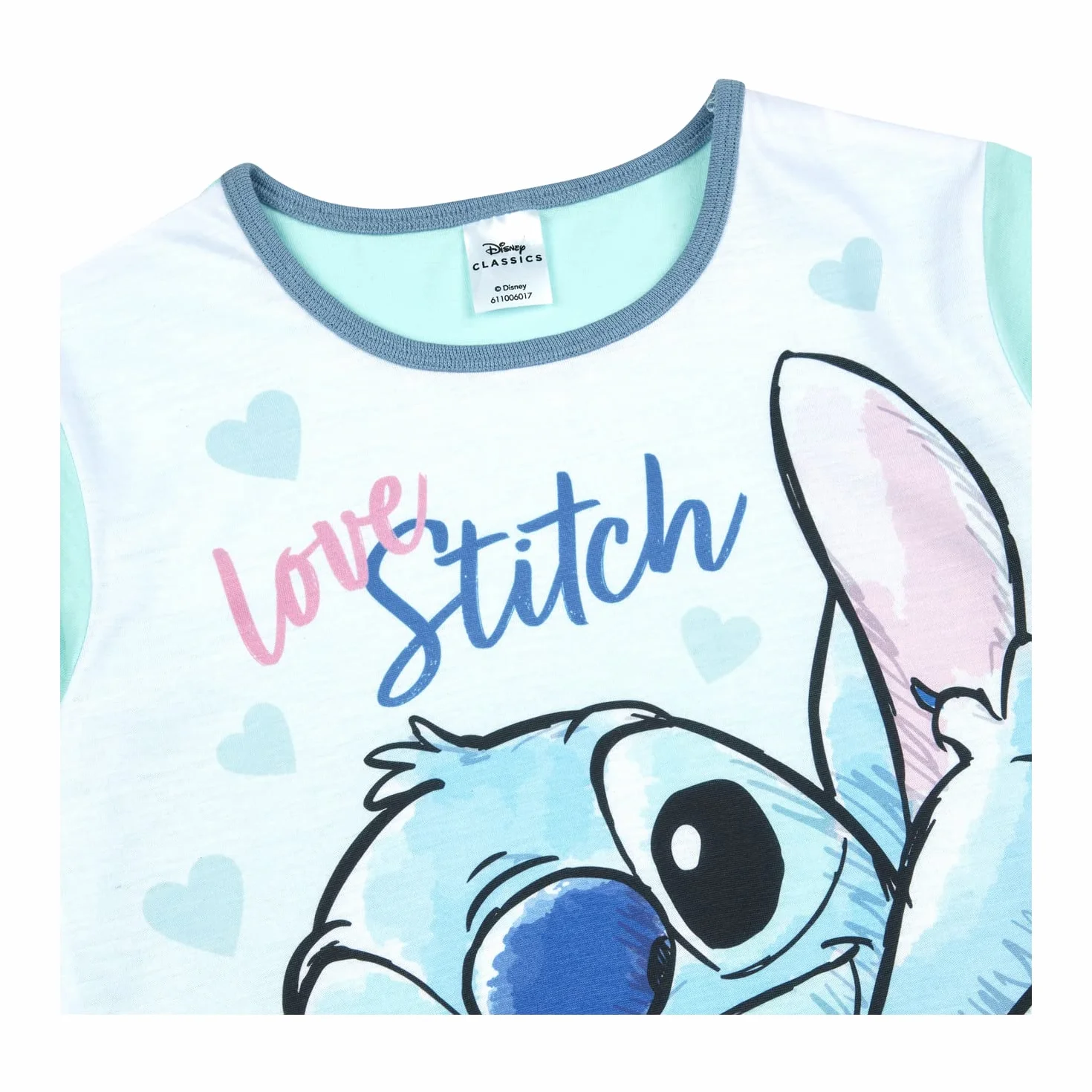 Disney Lilo and Stitch Pyjama court pour fille de 5 à 15 ans, produit officiel