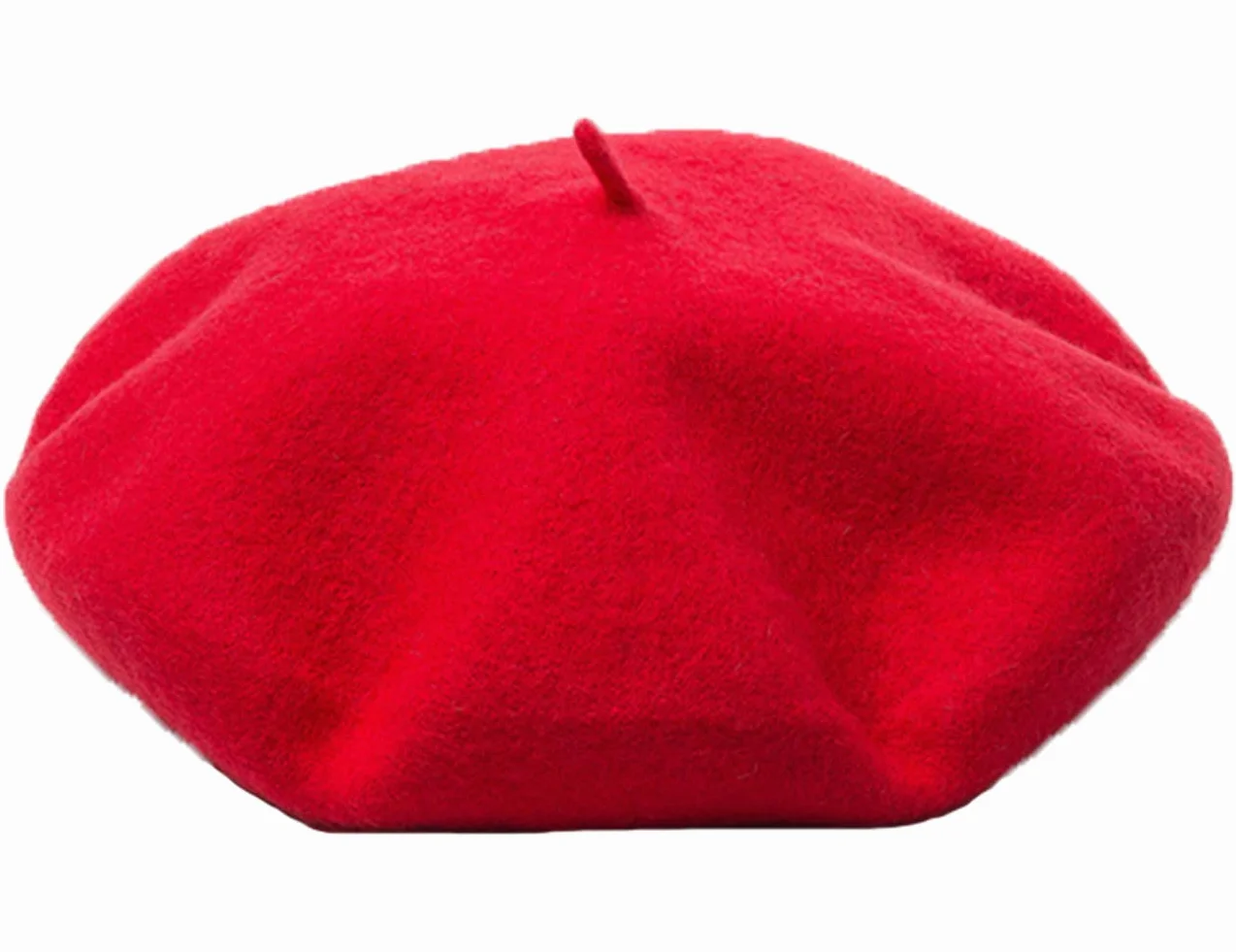 Homme Couleur Unie Laine Artiste Français Bérets Bonnets