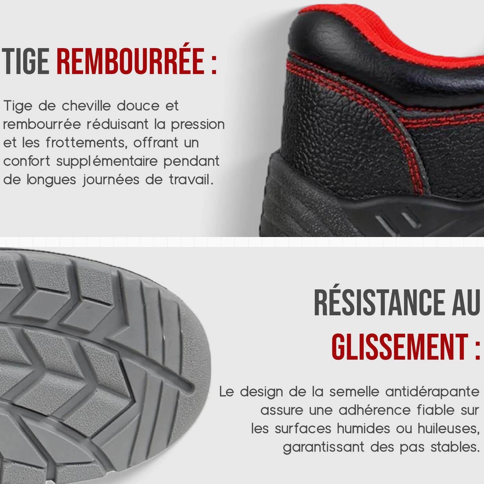 Mazalat Chaussures de sécurité Hommes S1, Chaussures de Travail et de sécurité Legere, Cuir de Veau, Noir, étanche, Antiderapante, Chaussure de securité Homme Embout en Acier, Basket de sécurité