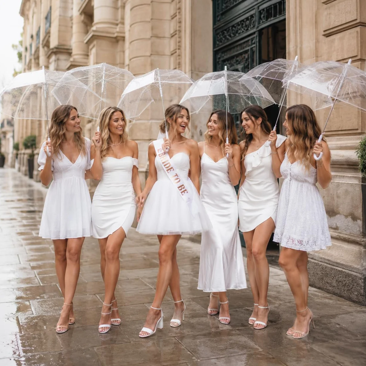 O³ Parapluie Transparent Cloche-Parapluie Resistant au Vent-Grand Paraluie Idéal pour de Jolies Photos de Mariage-Léger et Facile d'utilisation