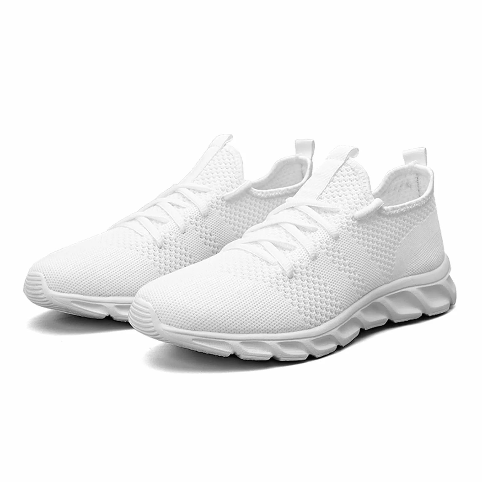 Generisch Chaussures de sport pour homme - Pour la salle de sport - Loisirs - Confortables - En maille - Avec lacets - Confortables et respirantes - Avec semelle souple - Pour le travail - Sportives