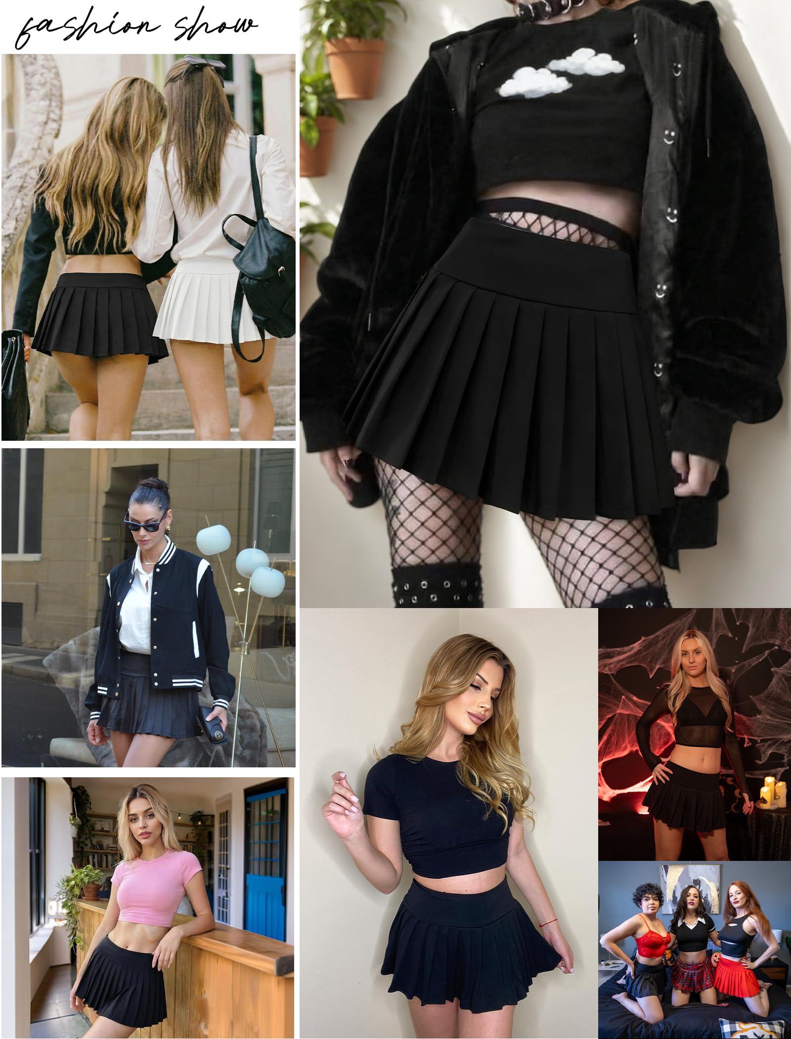 Classic Pleated High-Waist Mini Skirt