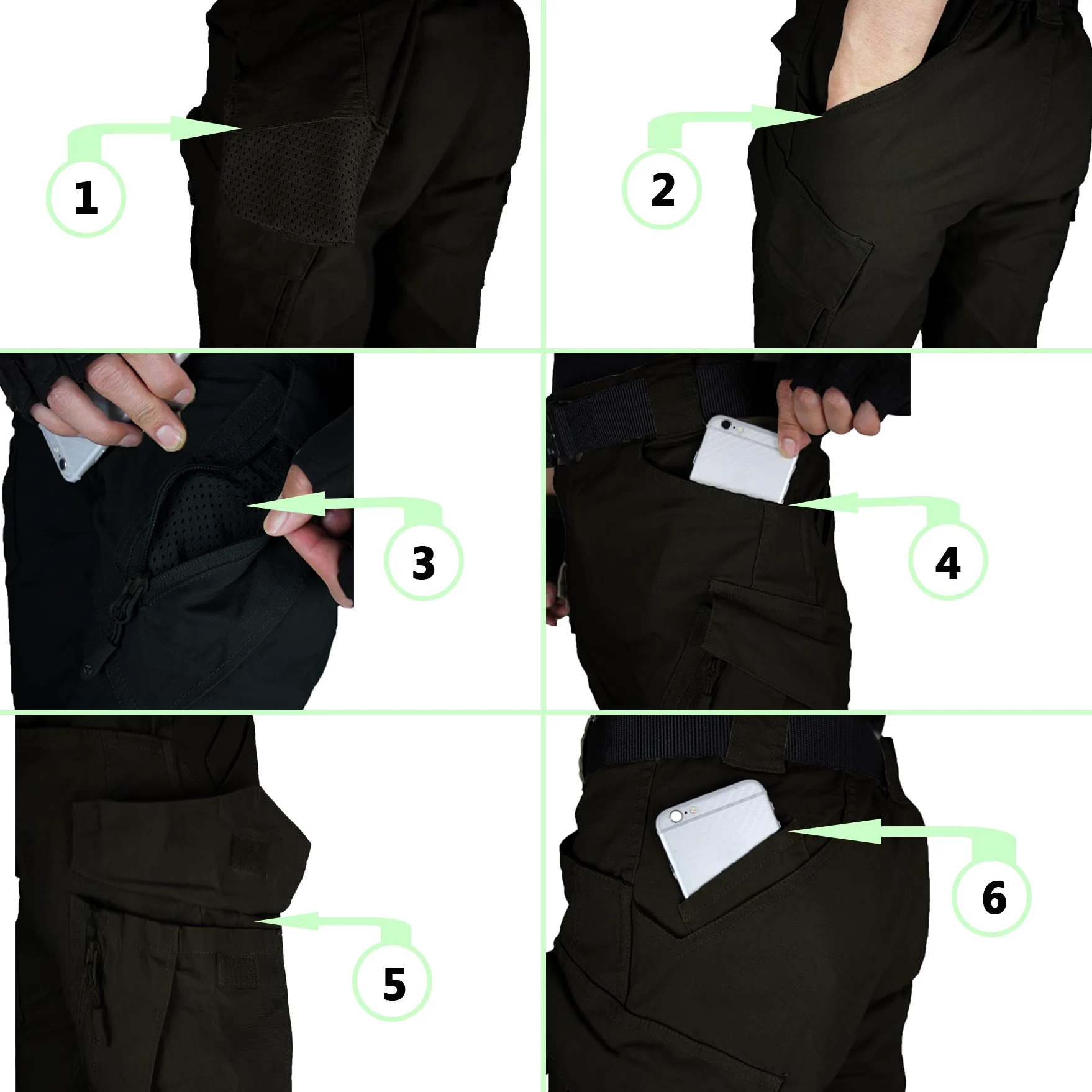 Pantalon Militaire de Combat Tactique pour Hommes, Pantalon décontracté de Cargaison de Travail en Plein air, Pantalon de vêtements de Travail en Coton