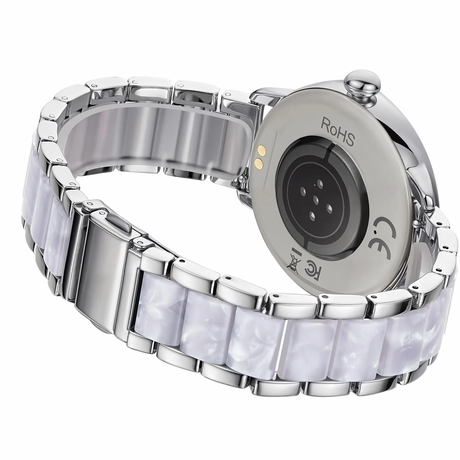 Montre Connectée Femme avec Appels, 123 Modes Sportifs, Visionneuse de Sommeil, Suivi du Cycle Menstruel, IP68 Montre Femme Connectée, Support Français, Argent Smartwatch