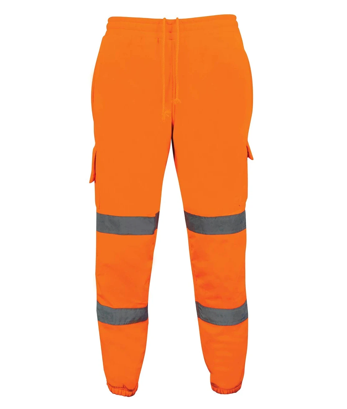 Atomic Workwear Pantalon de jogging haute visibilité pour homme avec poches cargo et genoux résistantes à l'eau | Pantalon de jogging haute visibilité | Pantalon de travail doux, durable, flexible et