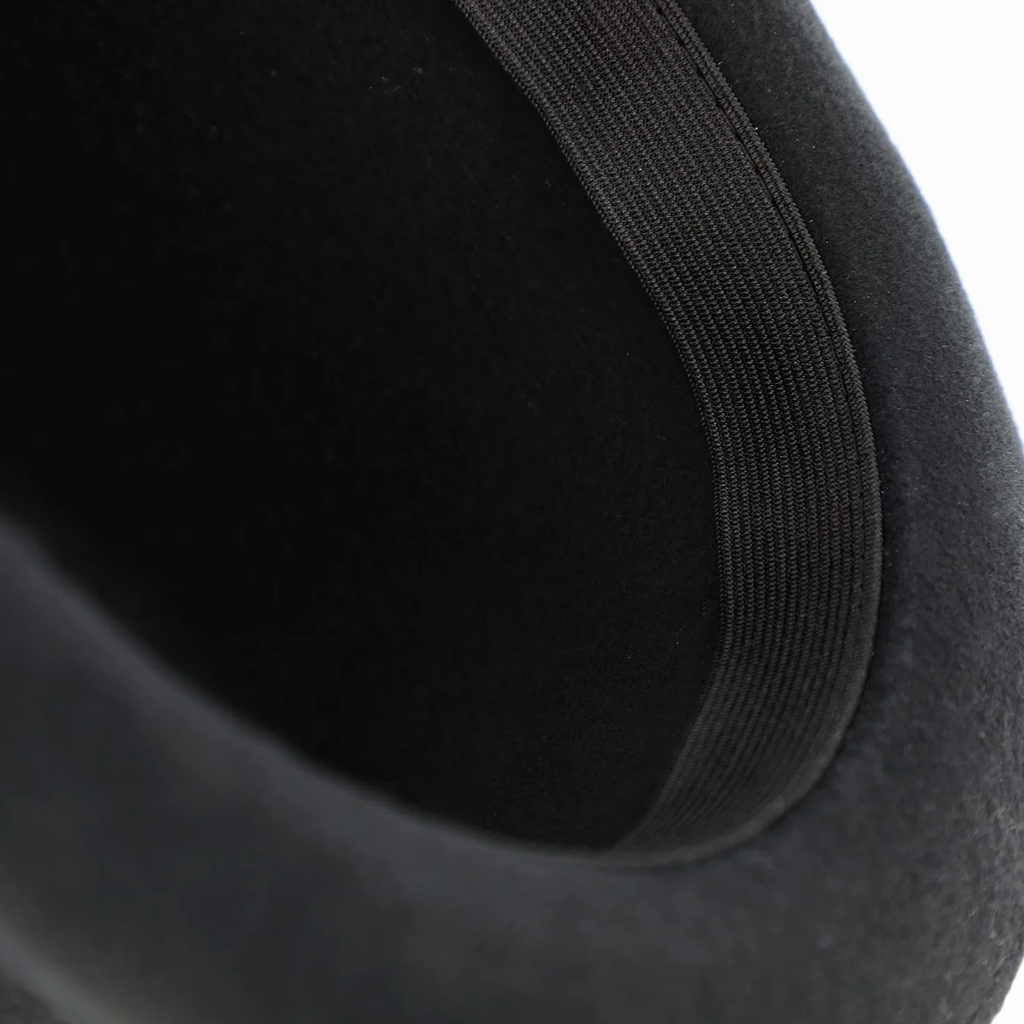 Fiebig Chapeau Melon avec Ruban en Feutre 100% Laine pour Hommes et Femmes Fabriqué en Italie