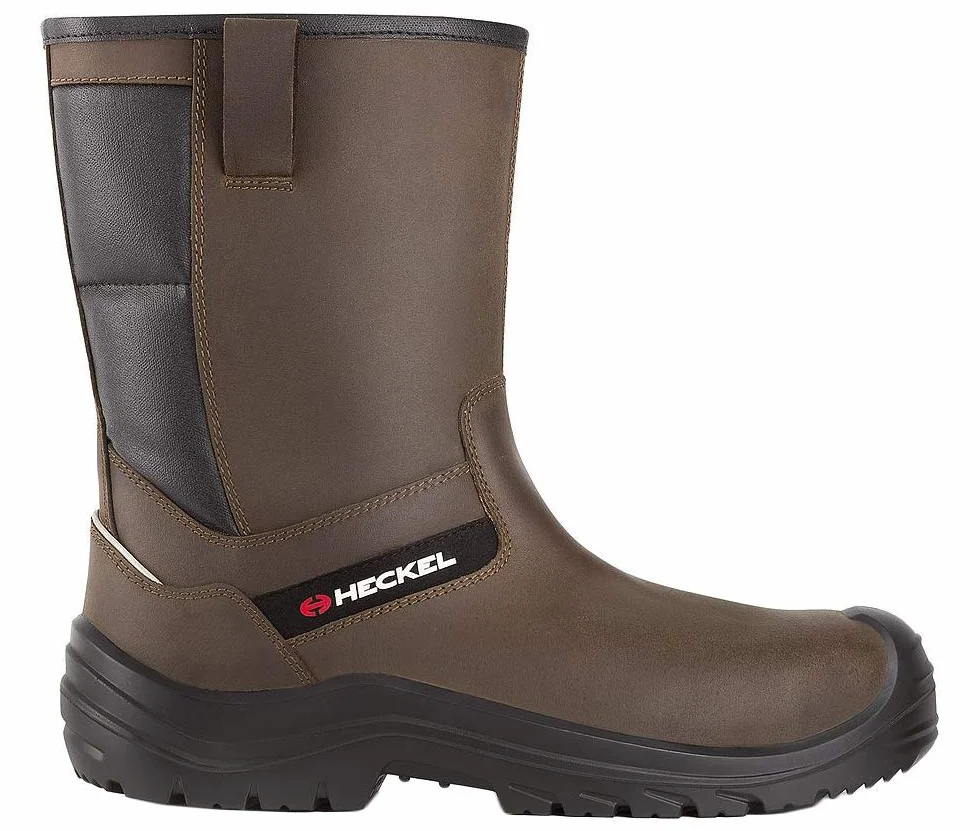 Botte de Securité Suxxeed Offroad S3 | Bottes Amagnétiques Fourrées | Très Légères et Flexibles | Semelle en PU2D - Très Adhérente, Résistante aux Huiles | Bout Recouvert Injecté en PU,47 EU,Marron