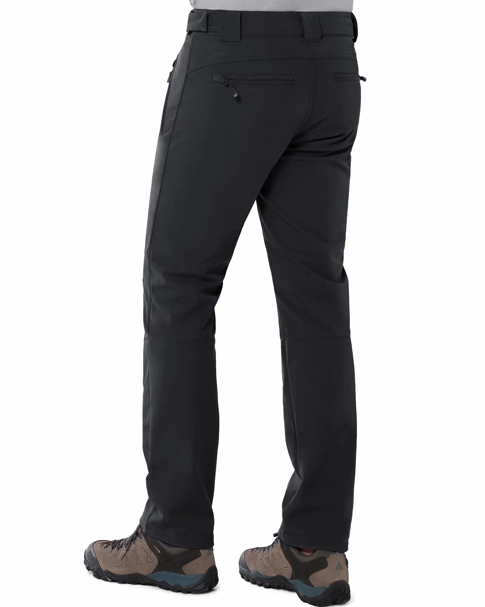 33,000ft Pantalon Softshell pour Hommes, Pantalon de Ski Coupe-Vent imperméable, Pantalon d'extérieur doublé en Polaire Chaude pour Camping,randonnée,randonnée