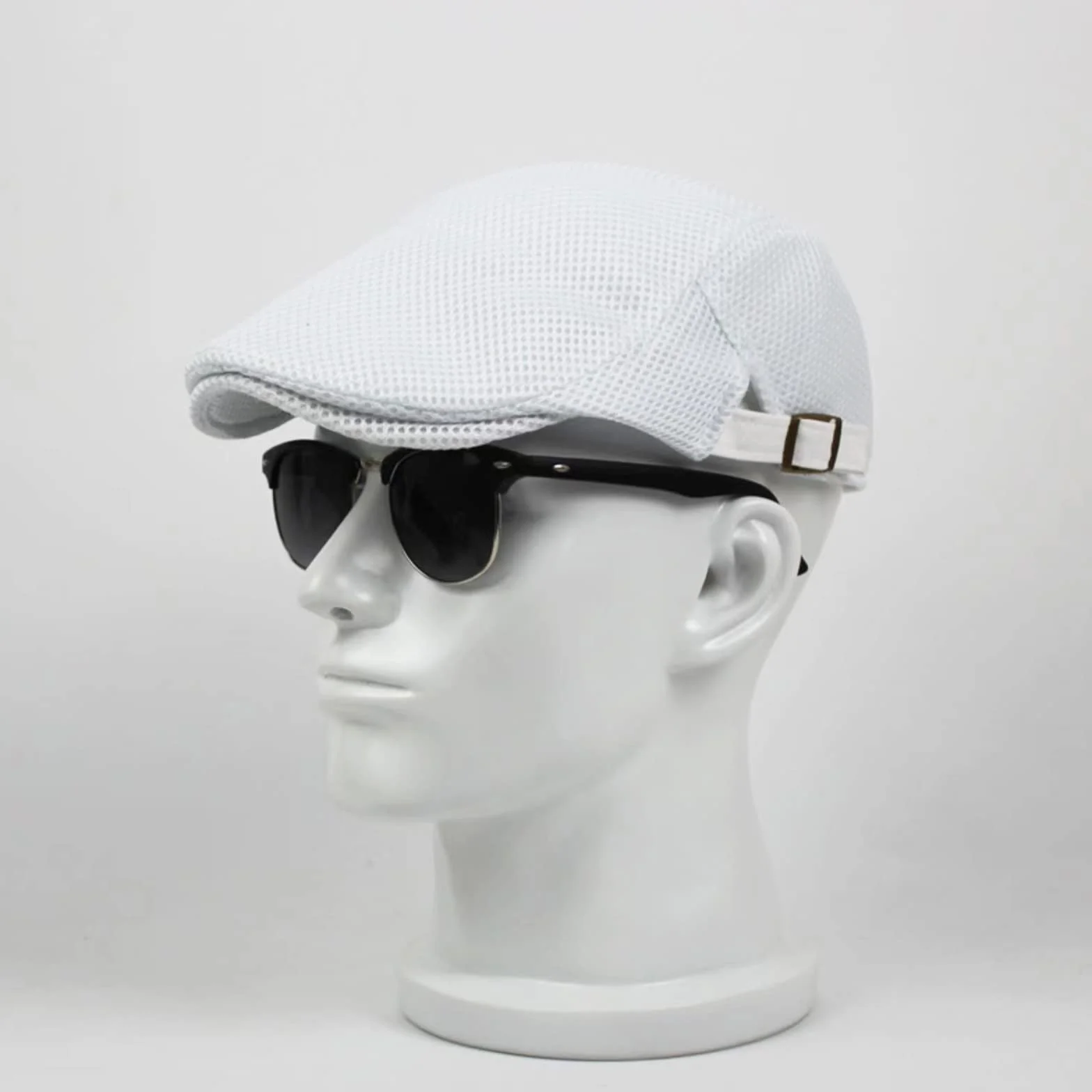 Casquette Beret Homme été Respirant Maille Chapeau Tour de tête 55-60cm