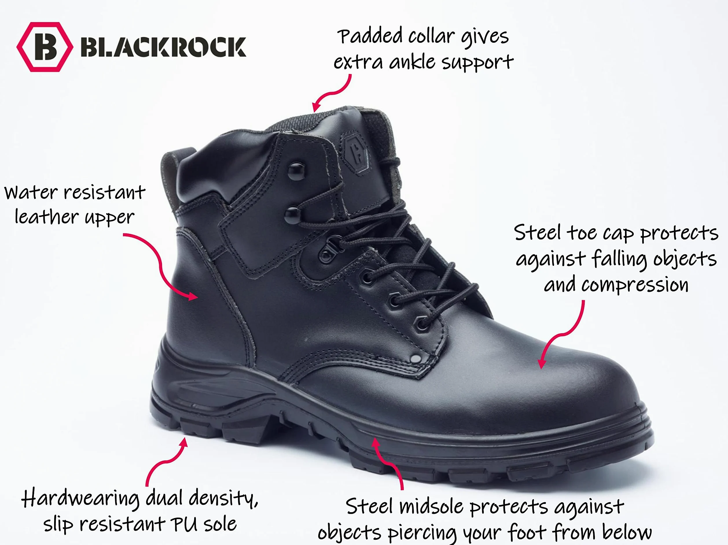 Blackrock SF04, Chaussures de sécurité Mixte Adulte, Noir (Black)
