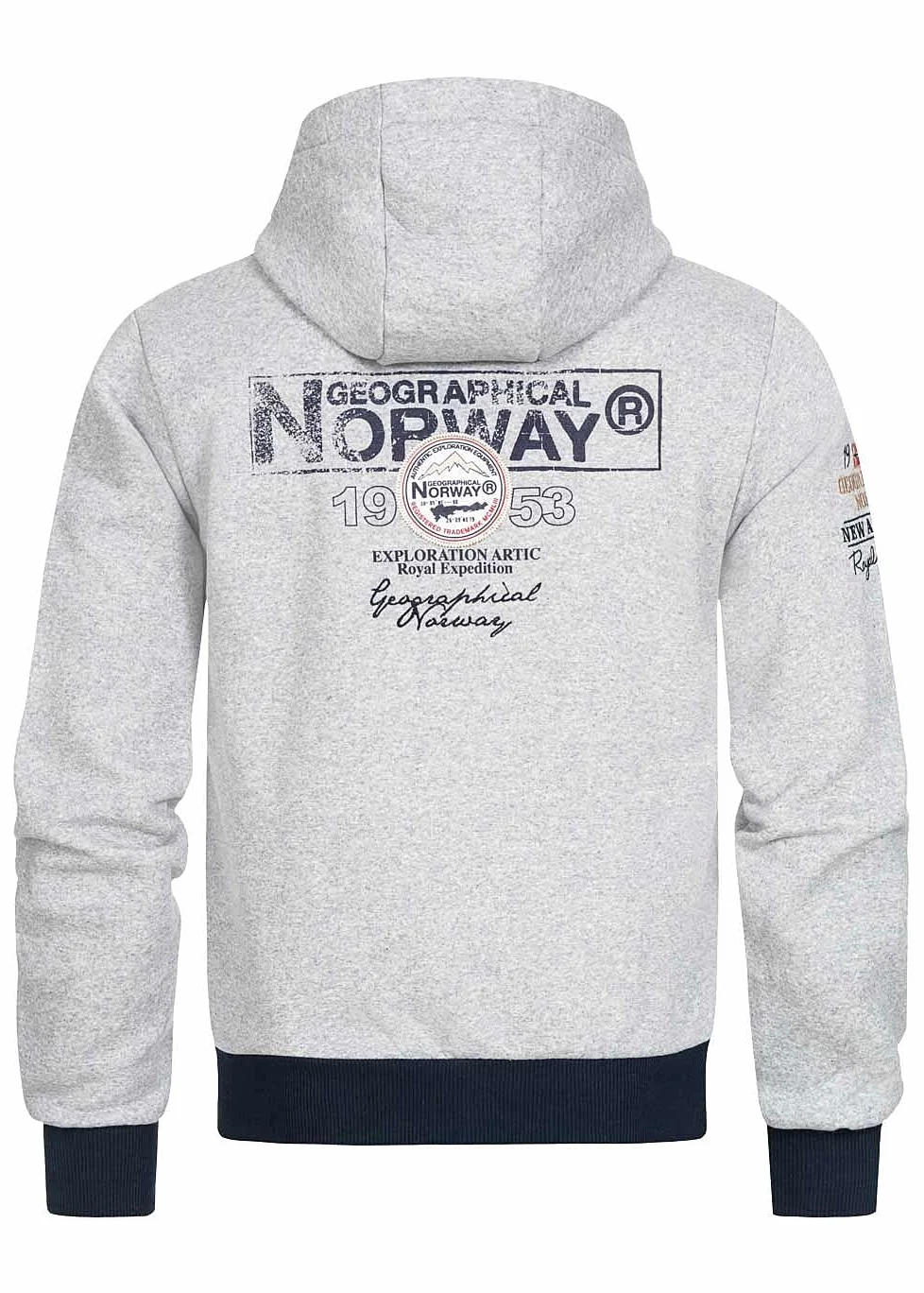 Geographical Norway Flyer Men - Sweat Homme Capuche Poche Kangourou - Vêtement Sweatshirt Hoody Chaud Manches Longues - Pull Hommes Printemps Ete Automne Hiver