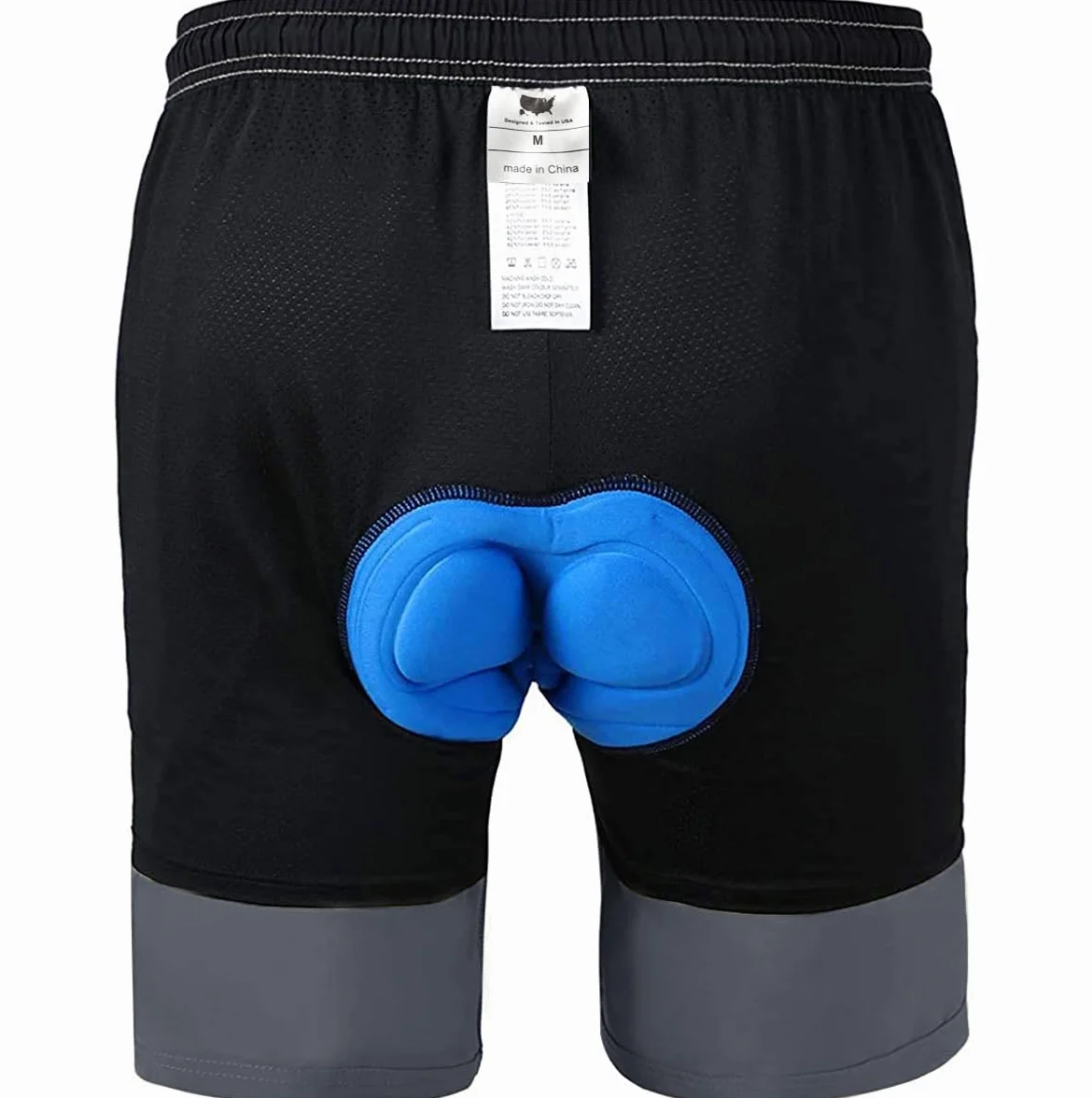 VAYAGER Short de Cyclisme VTT pour Homme avec 3D Rembourré, Short de Vélo de Montagne Homme Séchage Rapide Coupe Large et Léger