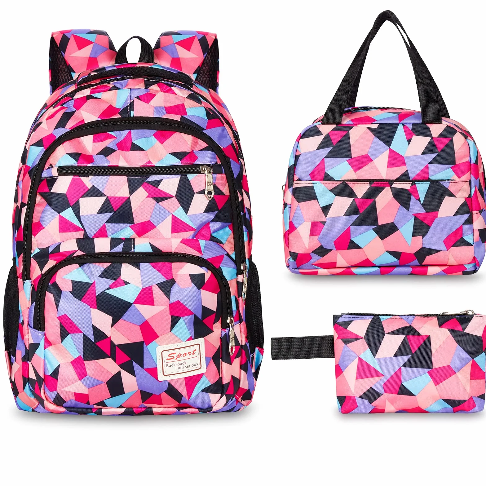 Sac à Dos Cartable Fille Primaire Enfants Garçons 3 en 1 Imperméable Violet