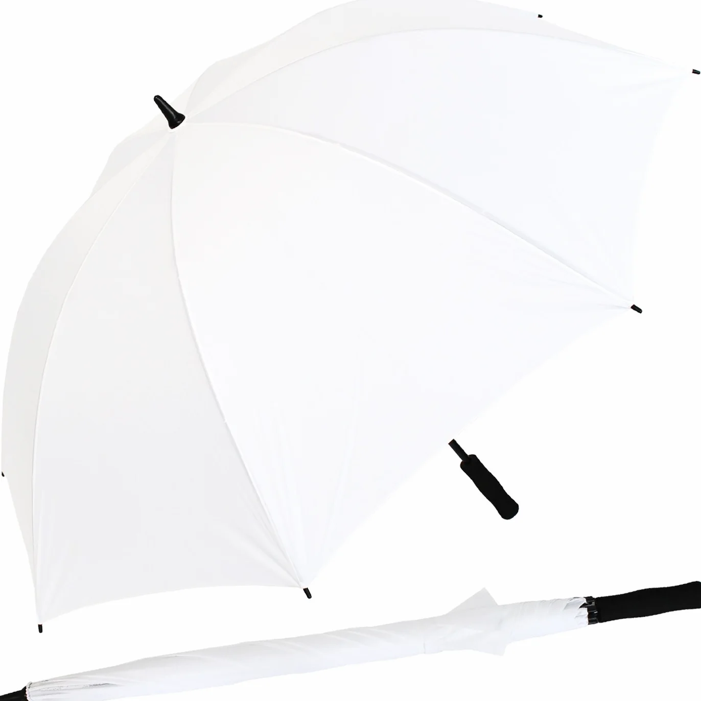 iX-brella Parapluie XXL en fibre de verre pour 2 personnes Blanc