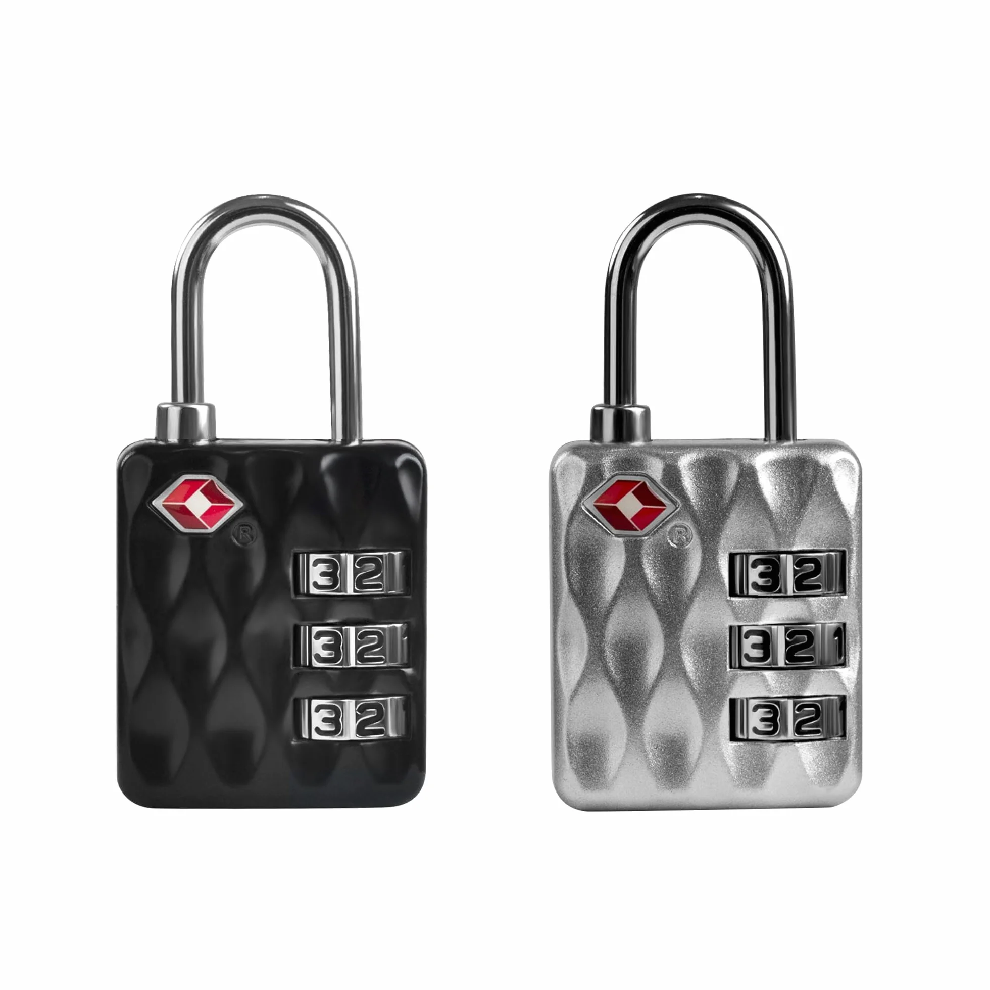 Cadenas TSA bagages combinaison valise approuvé Noir Argent