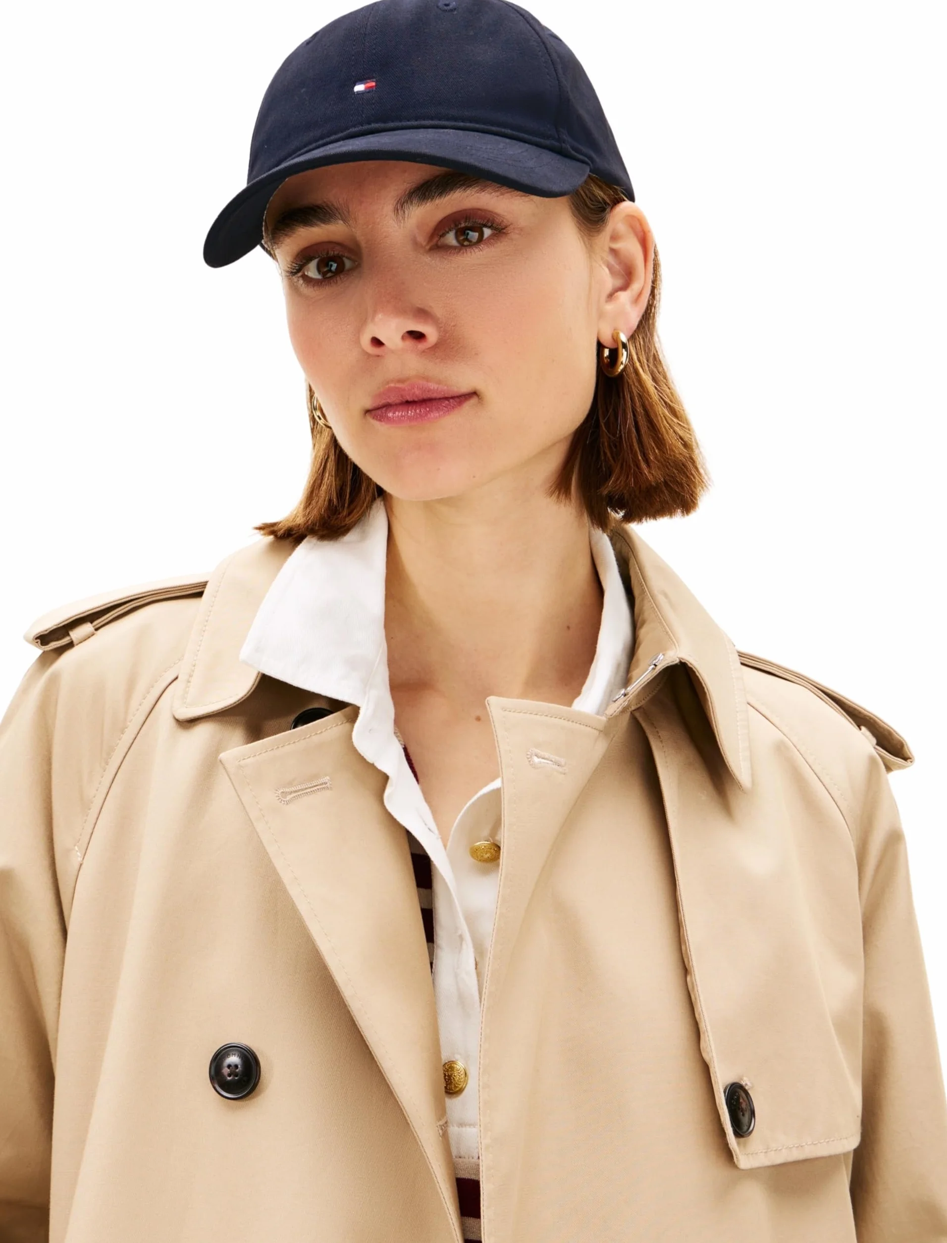 Tommy Hilfiger Casquette Femme Flag Soft Panel en Coton