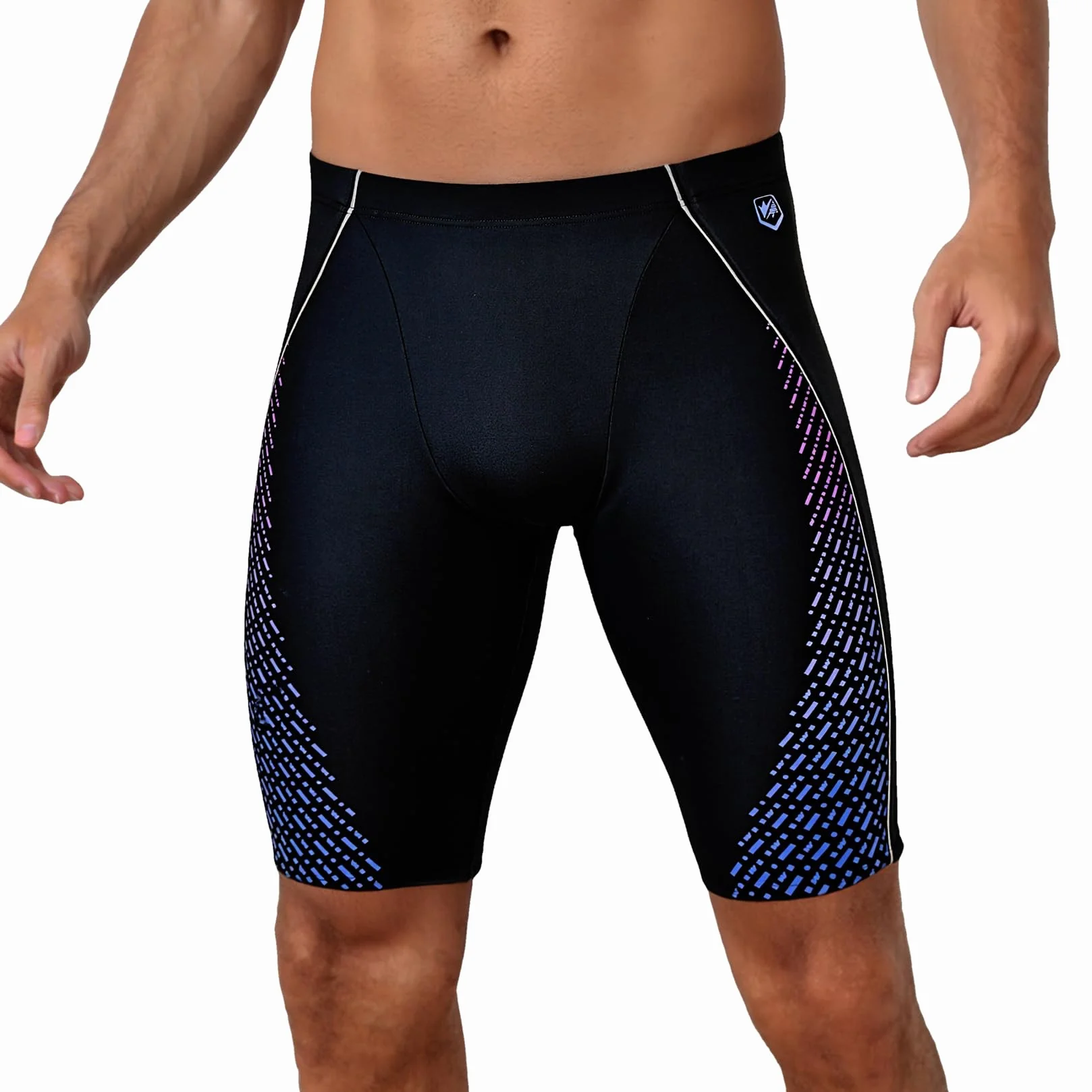 Maillot de Bain Homme Jammer Natation Long Compétition Séchage Rapide Piscine Plage