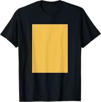 Minimalist Monochrome Mustard T-Shirt