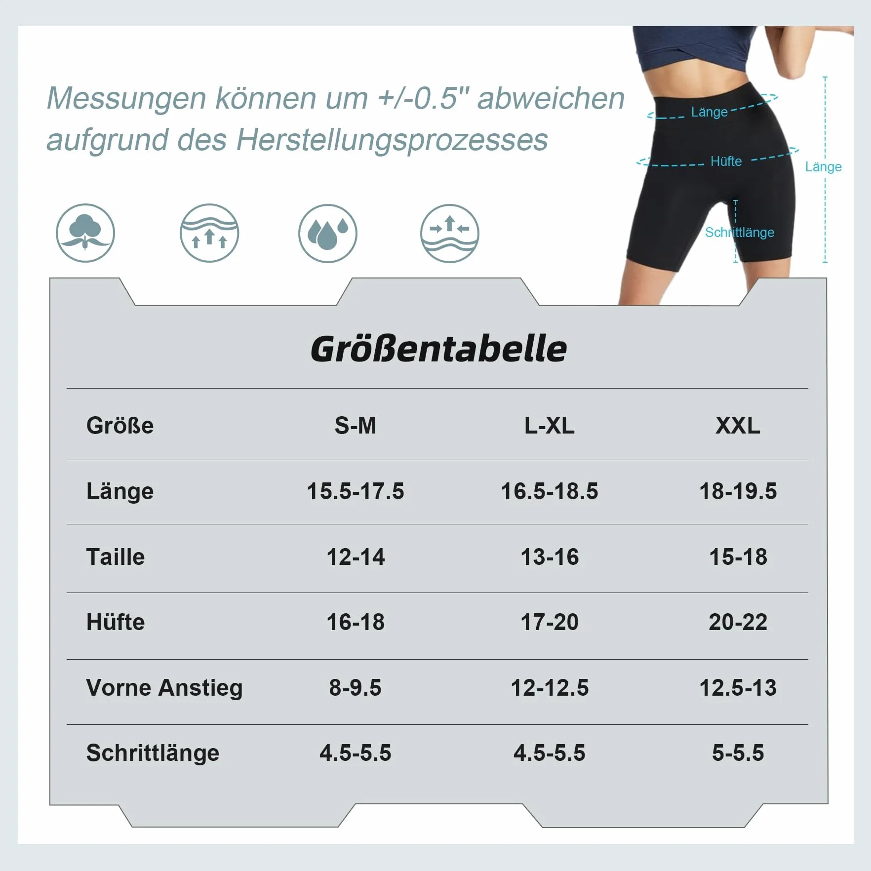 FuelMeFoot Short de cyclisme pour femme avec taille haute - Short de sport pour la gym, le yoga et l'été