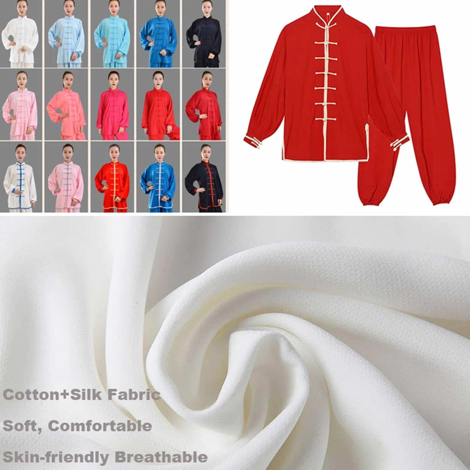 Arts martiaux Tai Chi Uniforme Kung Fu Vêtements pour hommes et femmes chinois Traditionnels Wing Chun Vêtements