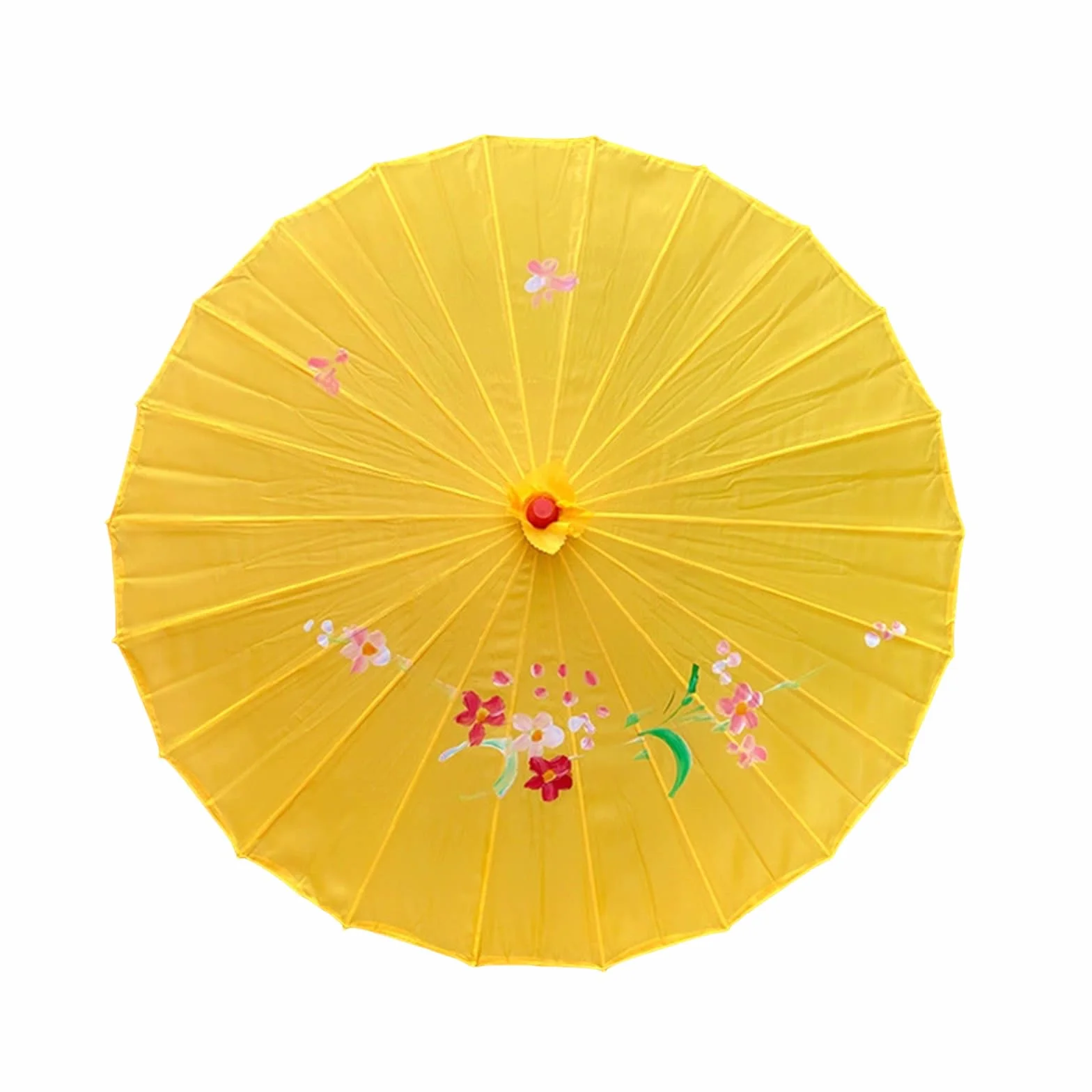 Parapluie Chinois Imperméable Fait à la Main Papier Imprimé Floral Simple pour Photographie Décoration