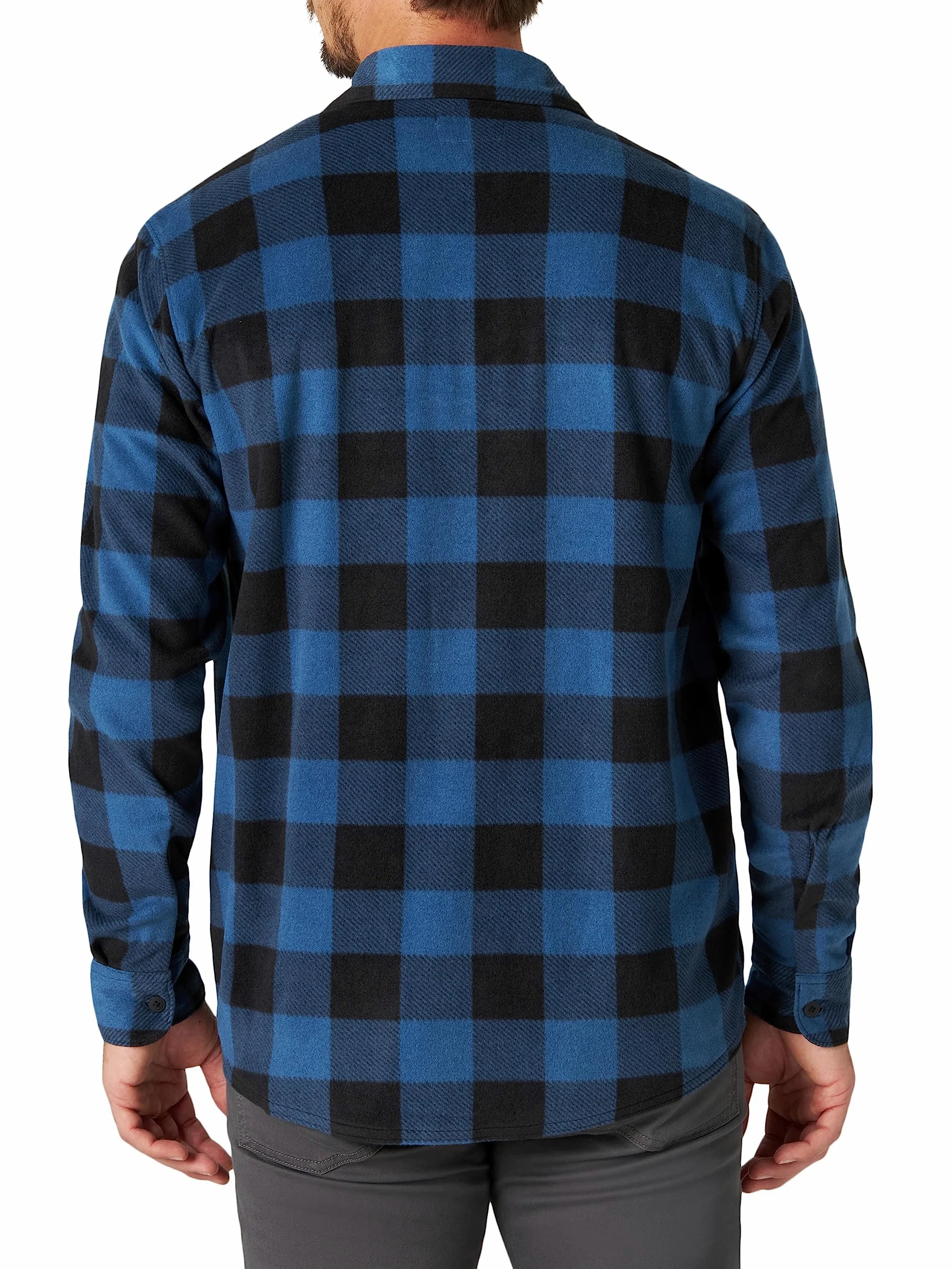 Wrangler Authentics Long Sleeve Heavyweight Fleece Shirt Chemise boutonnée Homme (Lot de 1)