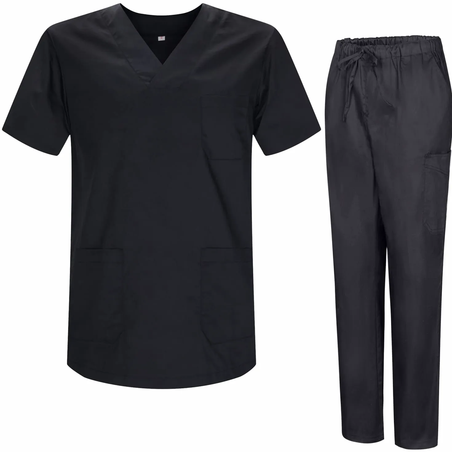 Misemiya - Ensemble Uniformes Unisexe Blouse - Uniforme Médical avec Haut et Pantalon 817-8319
