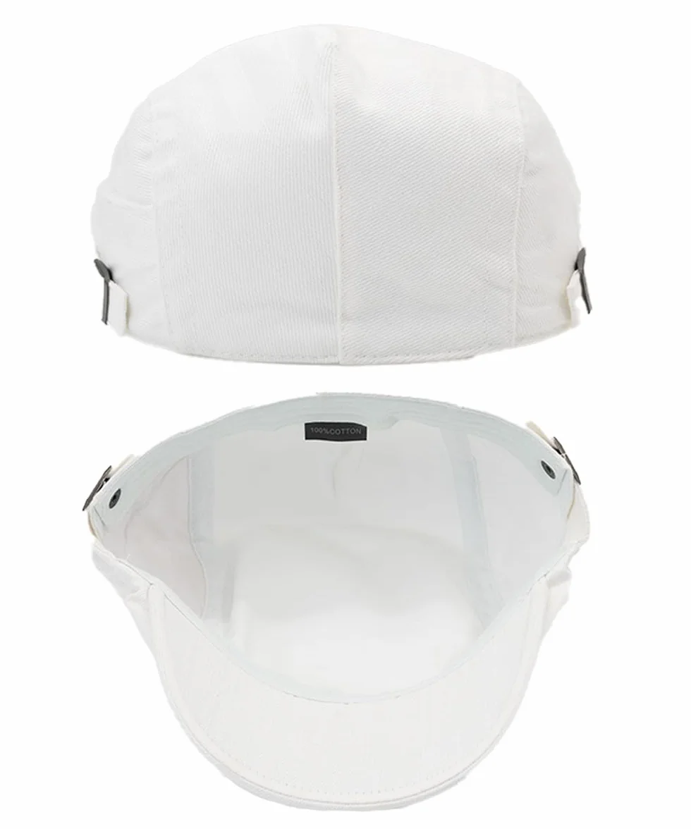 Casquette Beret Homme Respirant Protection Solaire Vintage Réglable
