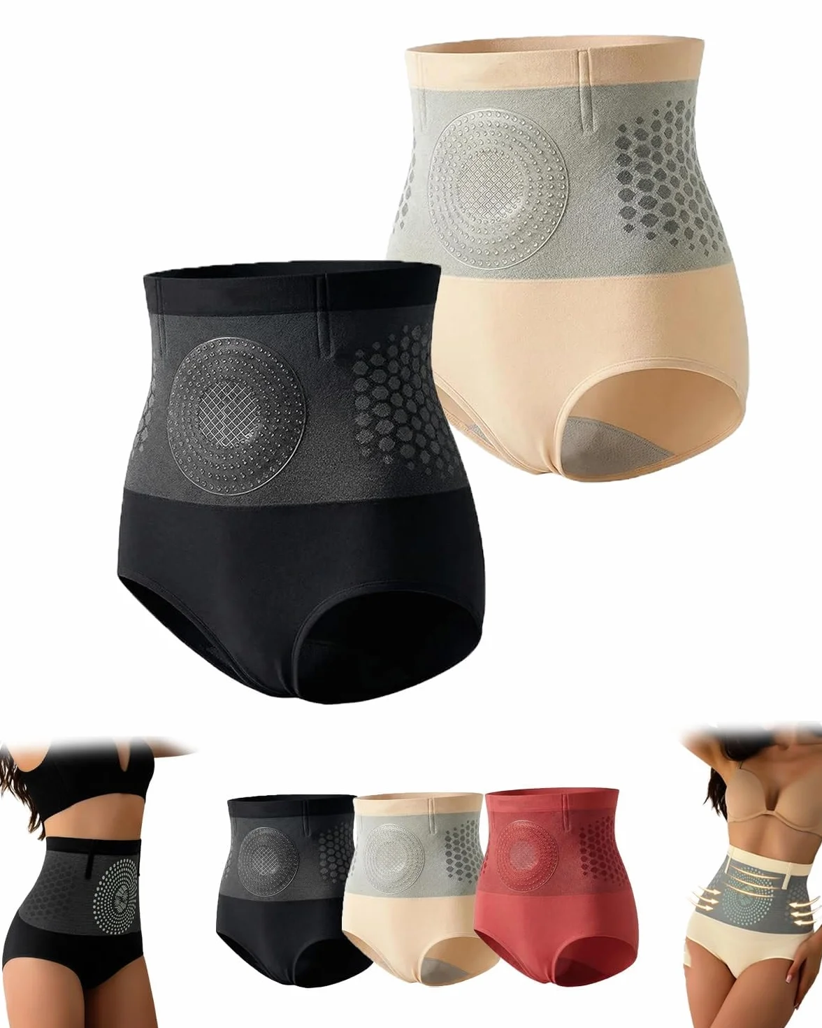 Générique Short Sculptant Thermogénique Brûleur De Graisse, Short Gainant 4 en 1, Gainant Ventre Plat Taille Haute pour Femme, Pantalon de Yoga Raffermissant et Façonnant, Slip Modelant Doux