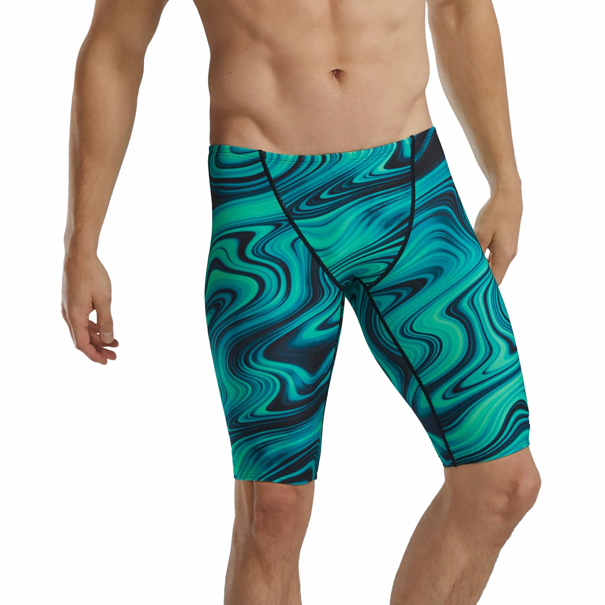 TYR Durafast Elite Athletic Jammer Swimsuit Maillot de Bain Homme (Lot de 1)