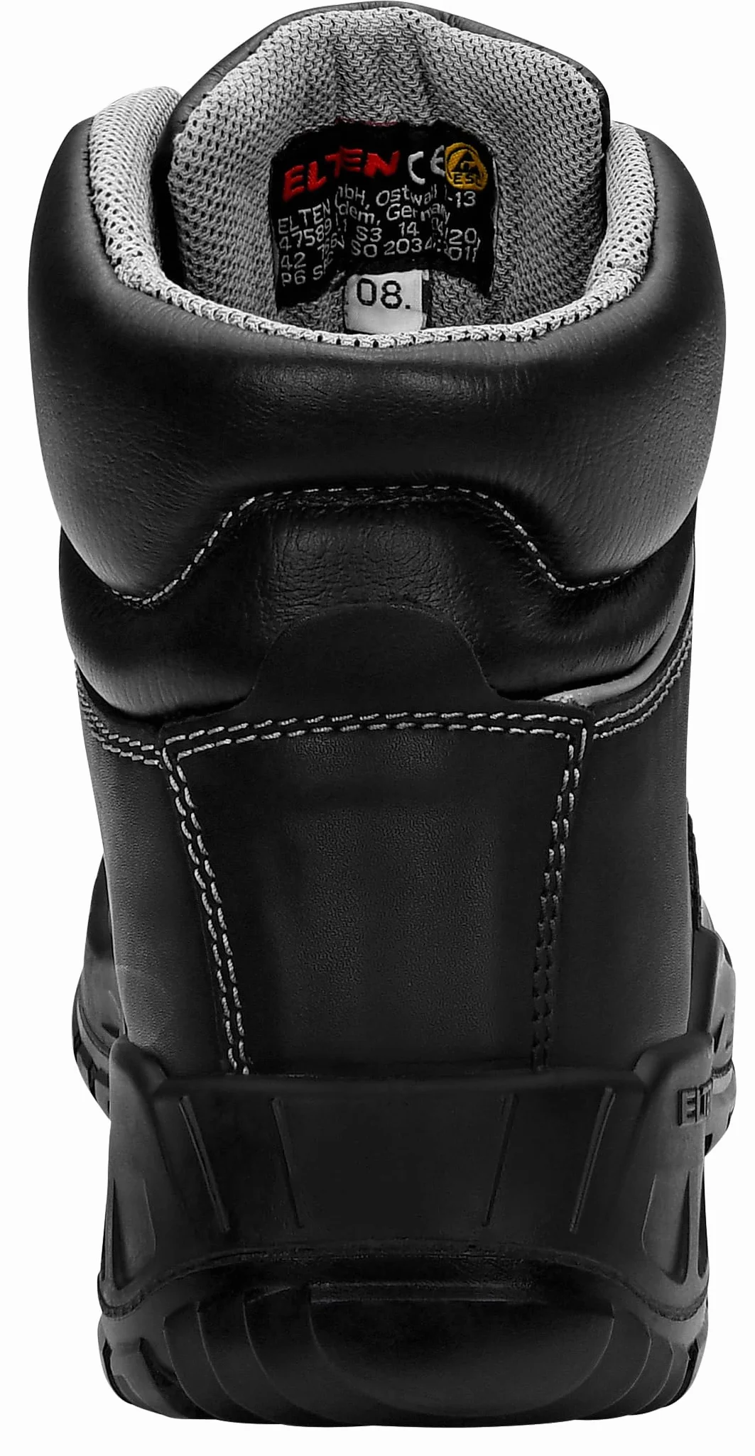 ELTEN RENZO XW Mid ESD S3, chaussures de sécurité pour hommes, légères, embout en acier, matière supérieure : cuir, doublure intérieure : textile (respirant), taille 43