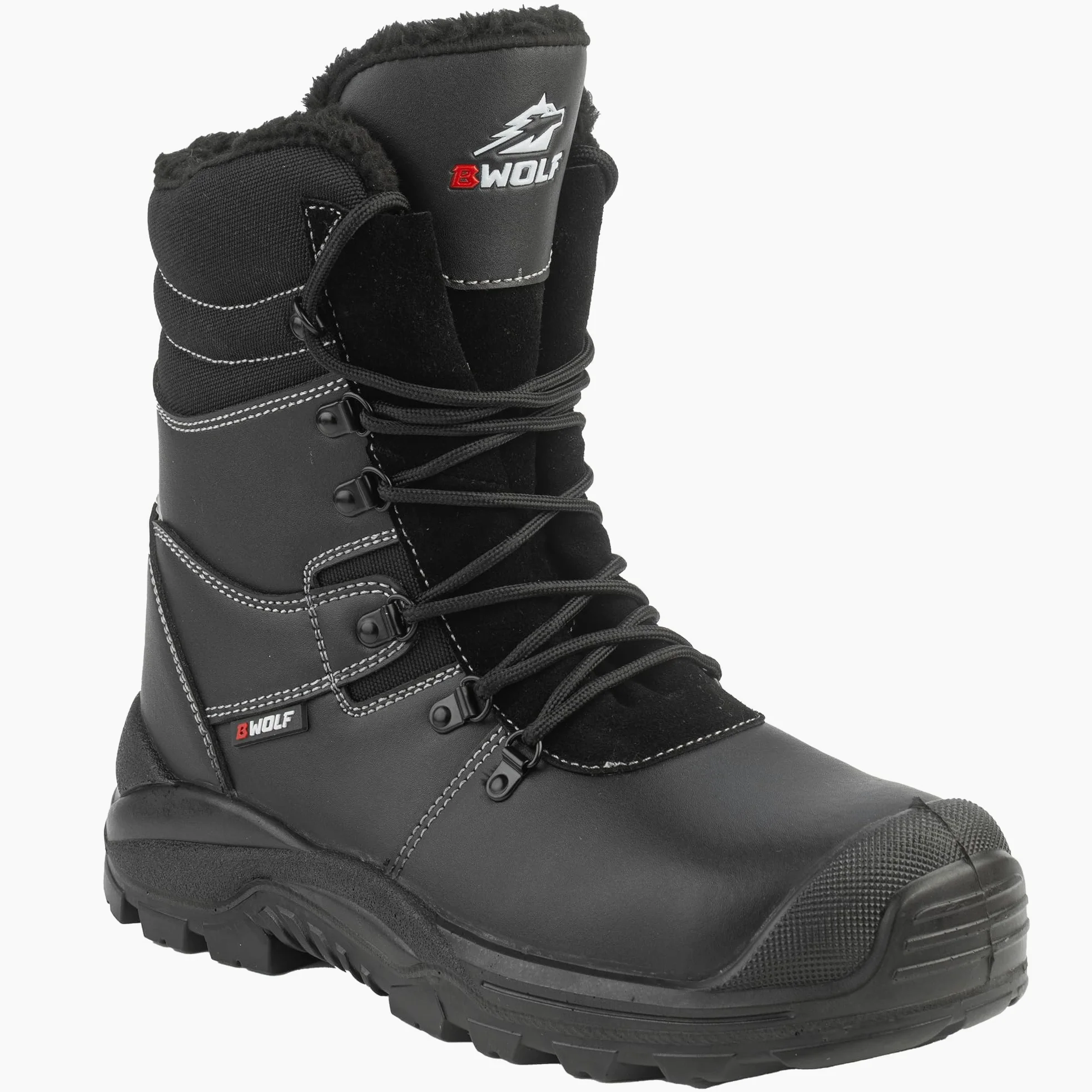 BWOLF GRIZZLY Chaussures de Sécurité Hommes Hiver S3 Chaussures de Travail Homme Hiver S3 Résistant à l'eau et à l'huile Antidérapantes Technologie Re-Flex et Semelle Ergonomique