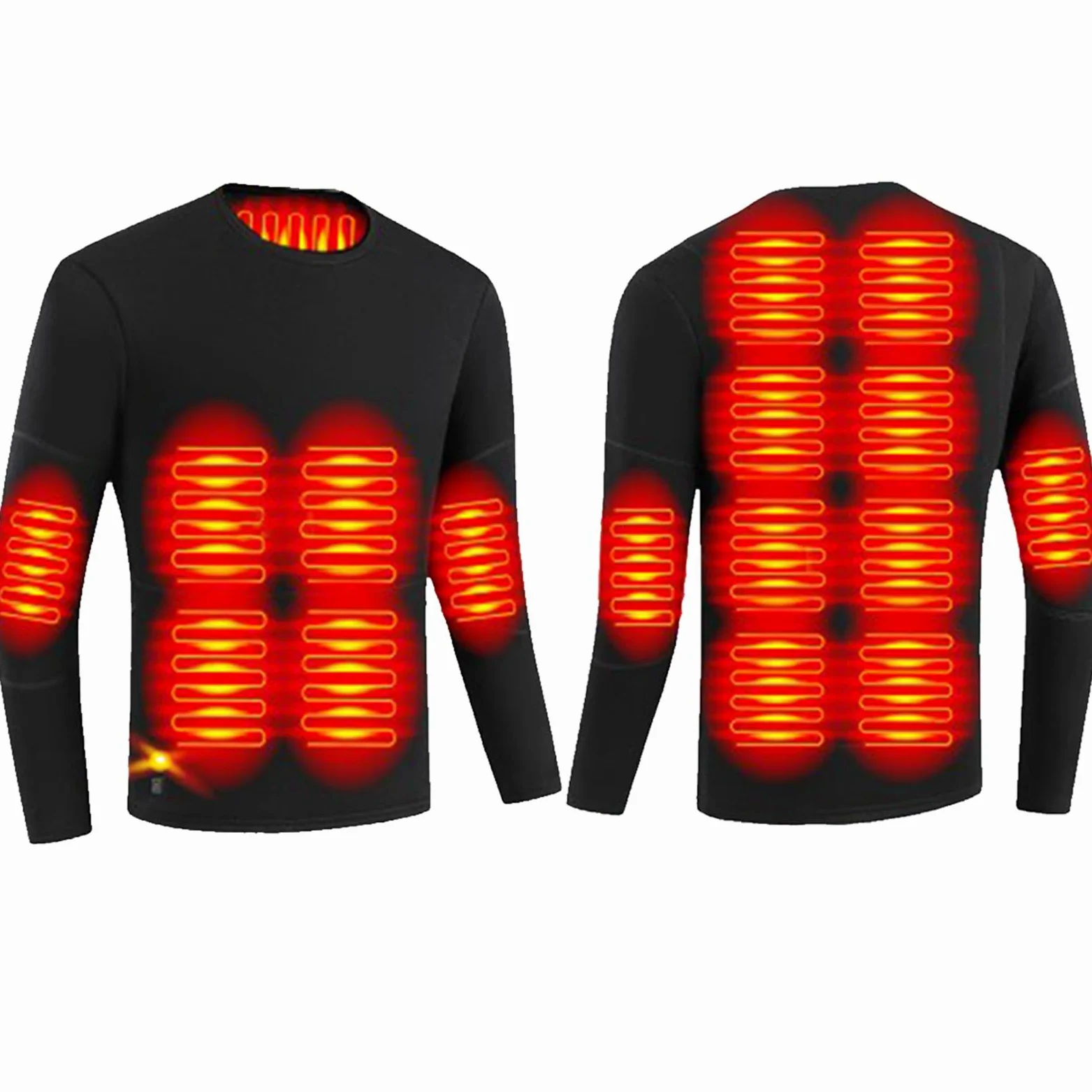 sous-vêtements Chauffants Intelligents pour Hommes Femmes Hivers Protection Contre Le Froid USB Thermique Chemise Pantalon pour Le Travail en Plein Air Camping