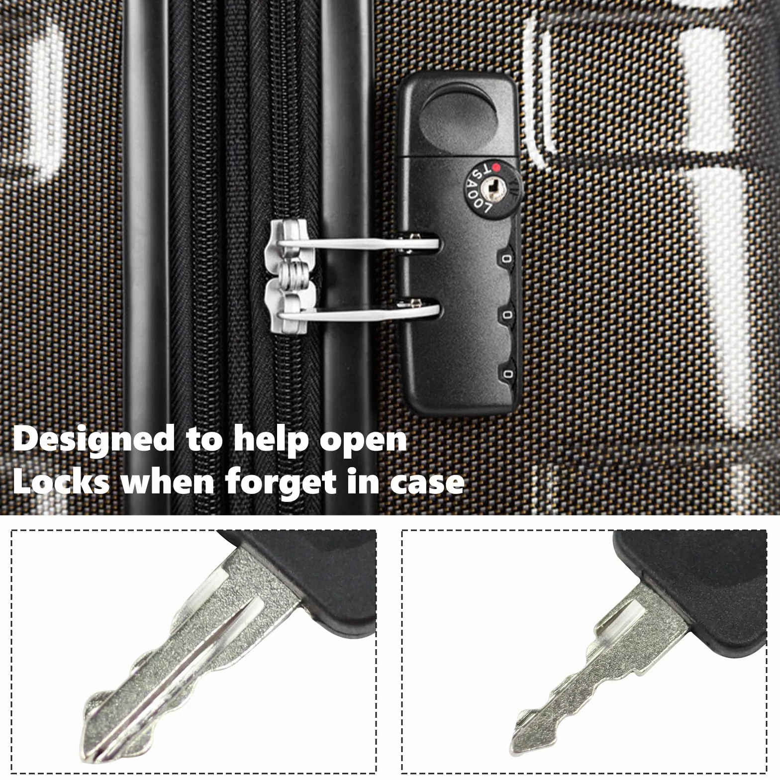 Clés TSA 007 Universelles Compatibles avec TSA pour Bagages Valises