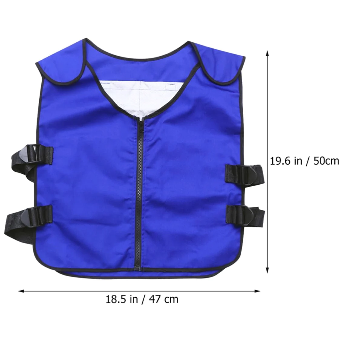 Gilet Rafraîchissant Léger Bleu pour Hommes avec Design Élastique et Refroidissement Physique, pour L'extérieur avec Sandales Femme