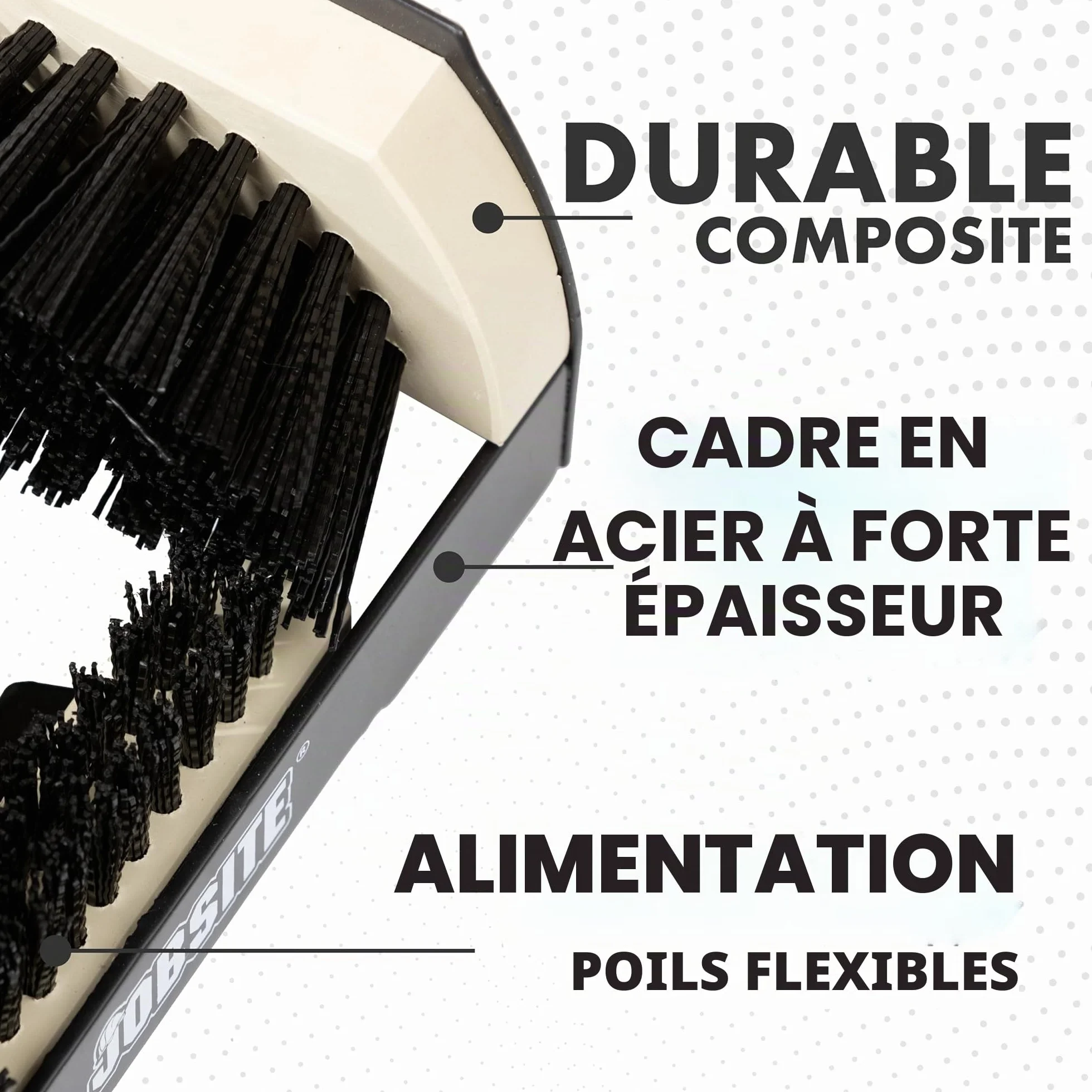 Laveur de Bottes Original JobSite - Nettoyeur à Chaussures et Brosse à gratter Industriel permanents