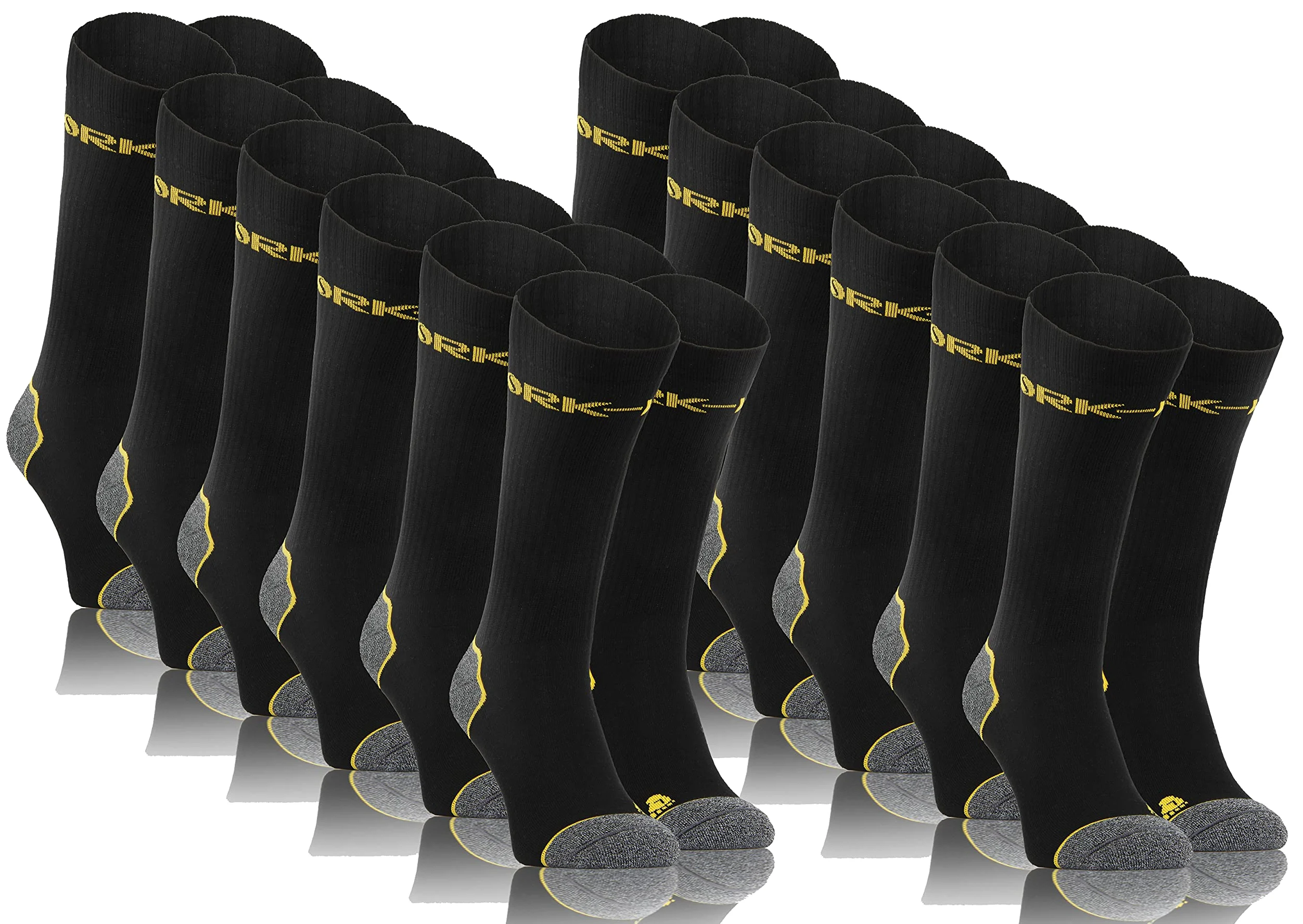 sesto senso Chaussettes de travail 6/12 paires Coton Chaussettes haute résistance Talons et pointes renforcés