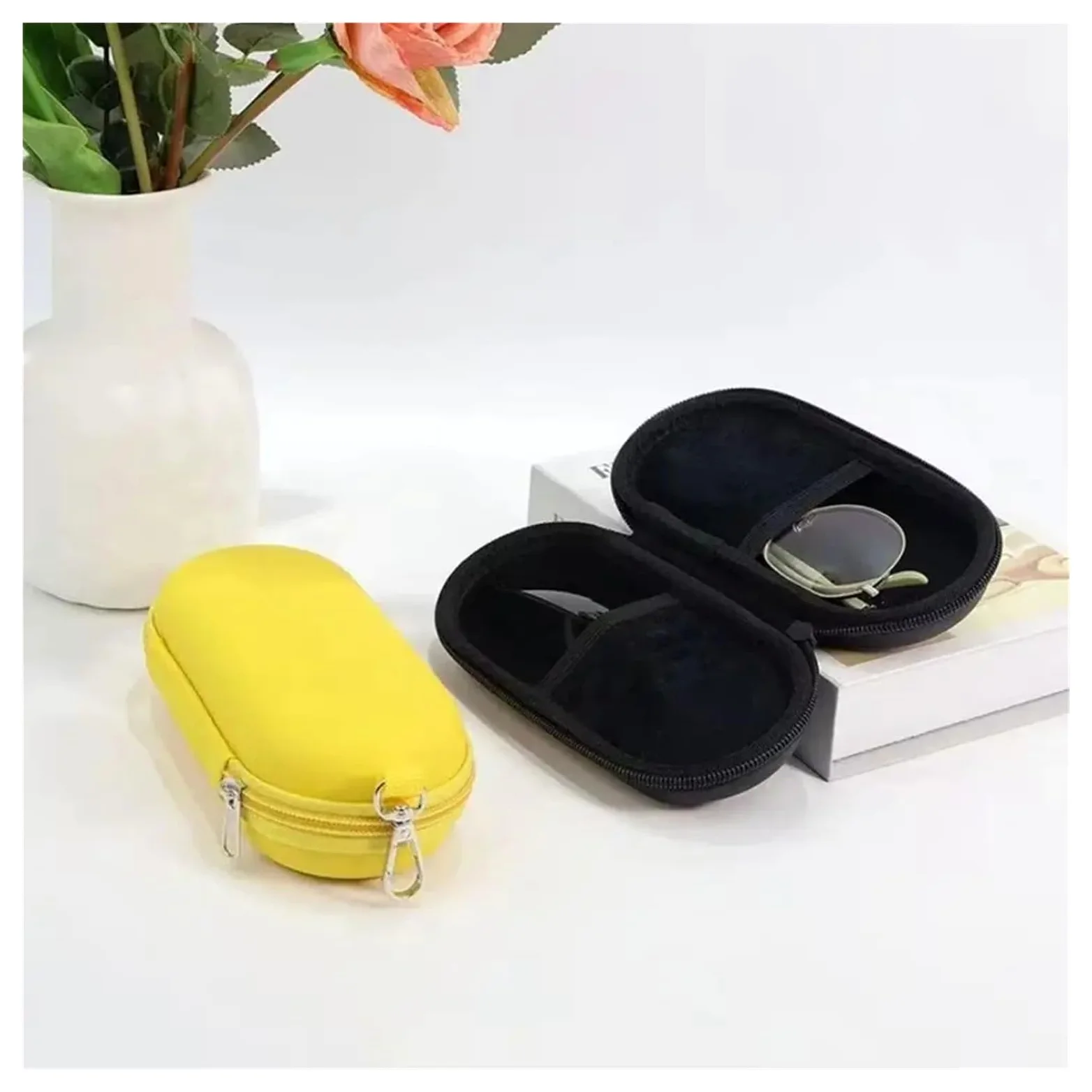 Étui à lunettes double Étui à lunettes double coque rigide, rangement portable for de soleil