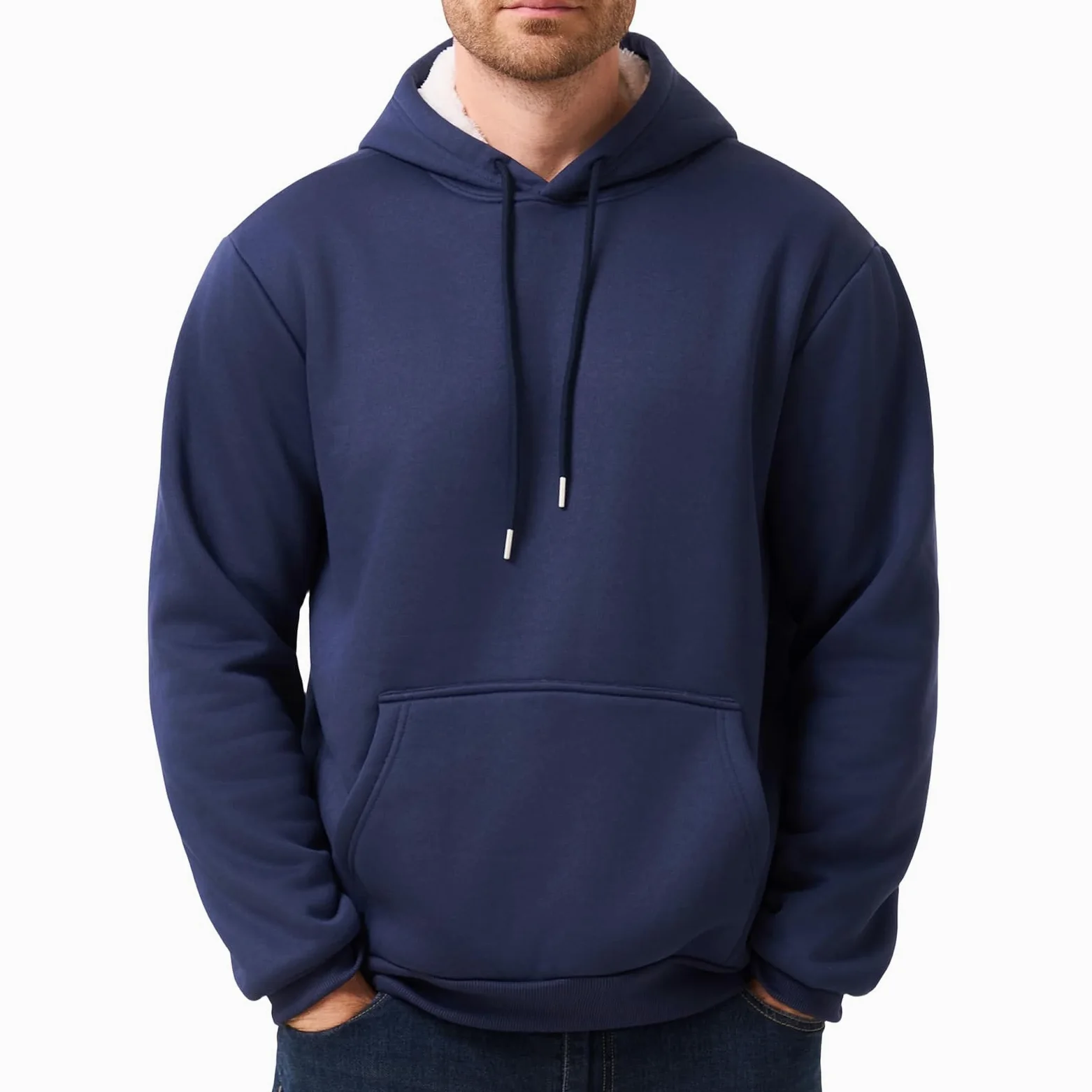 Sweats à Capuche Homme Hiver Chaud Pull Veste Polaire Sweatershirts avec Capuche