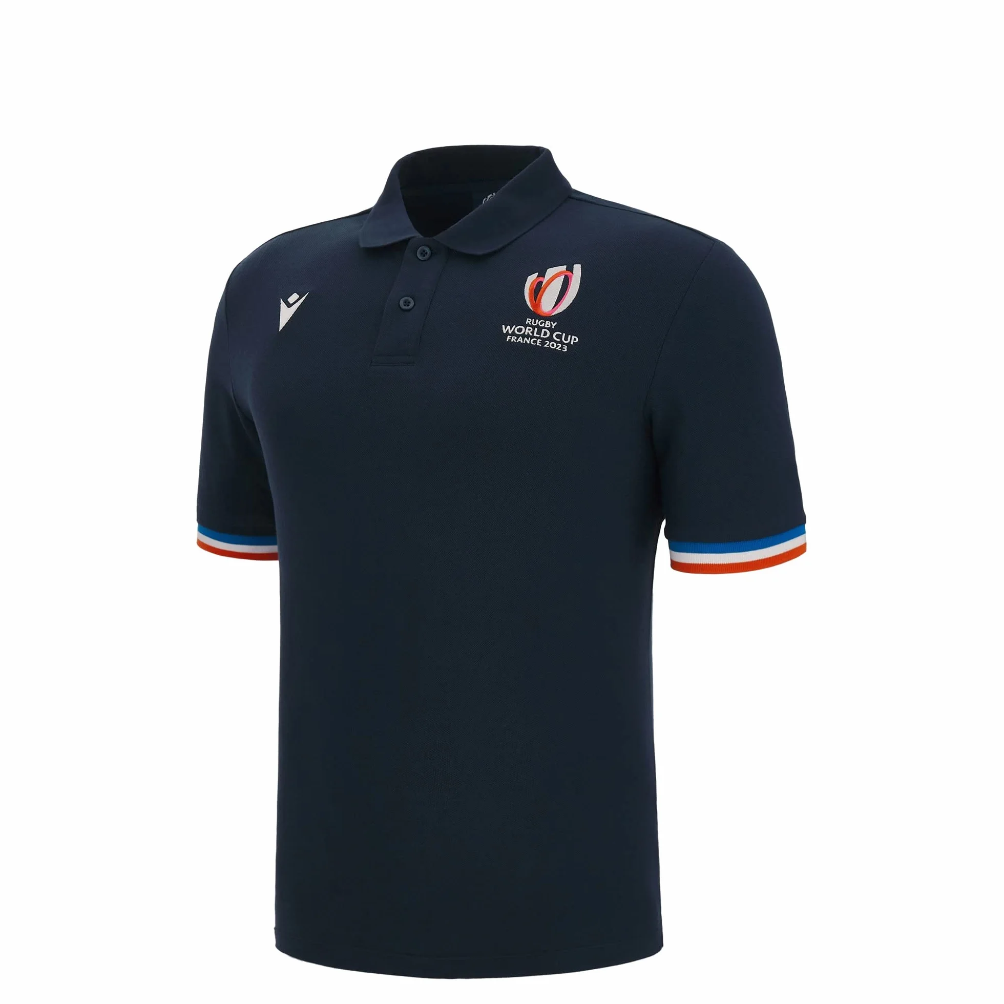 Macron Polo Enfant Rugby World Cup 2023 Officiel Bleu 7/8 Ans