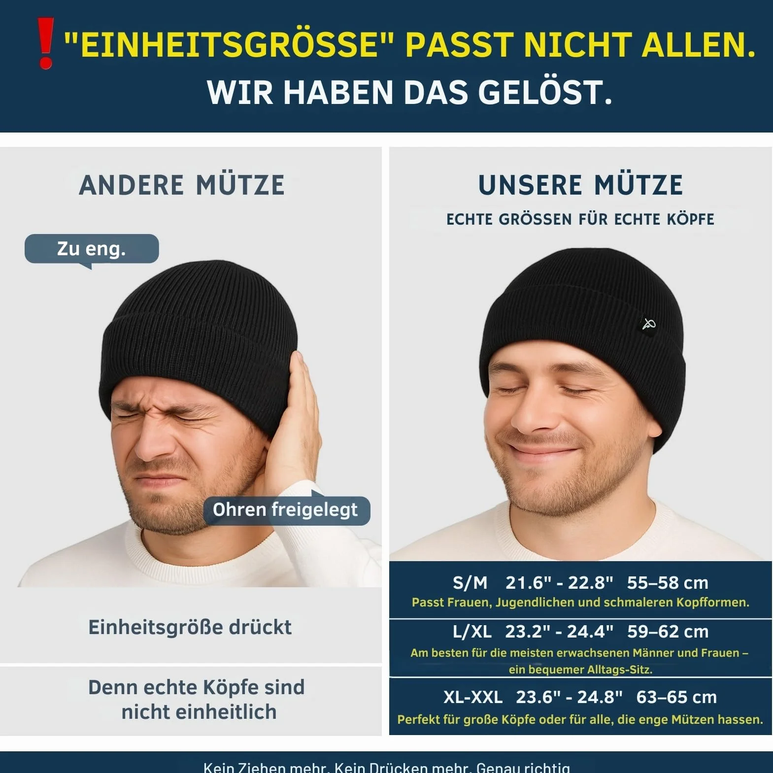 TOP-EX Dryknit Bonnet imperméable surdimensionné XL XXL doublé en polaire pour homme